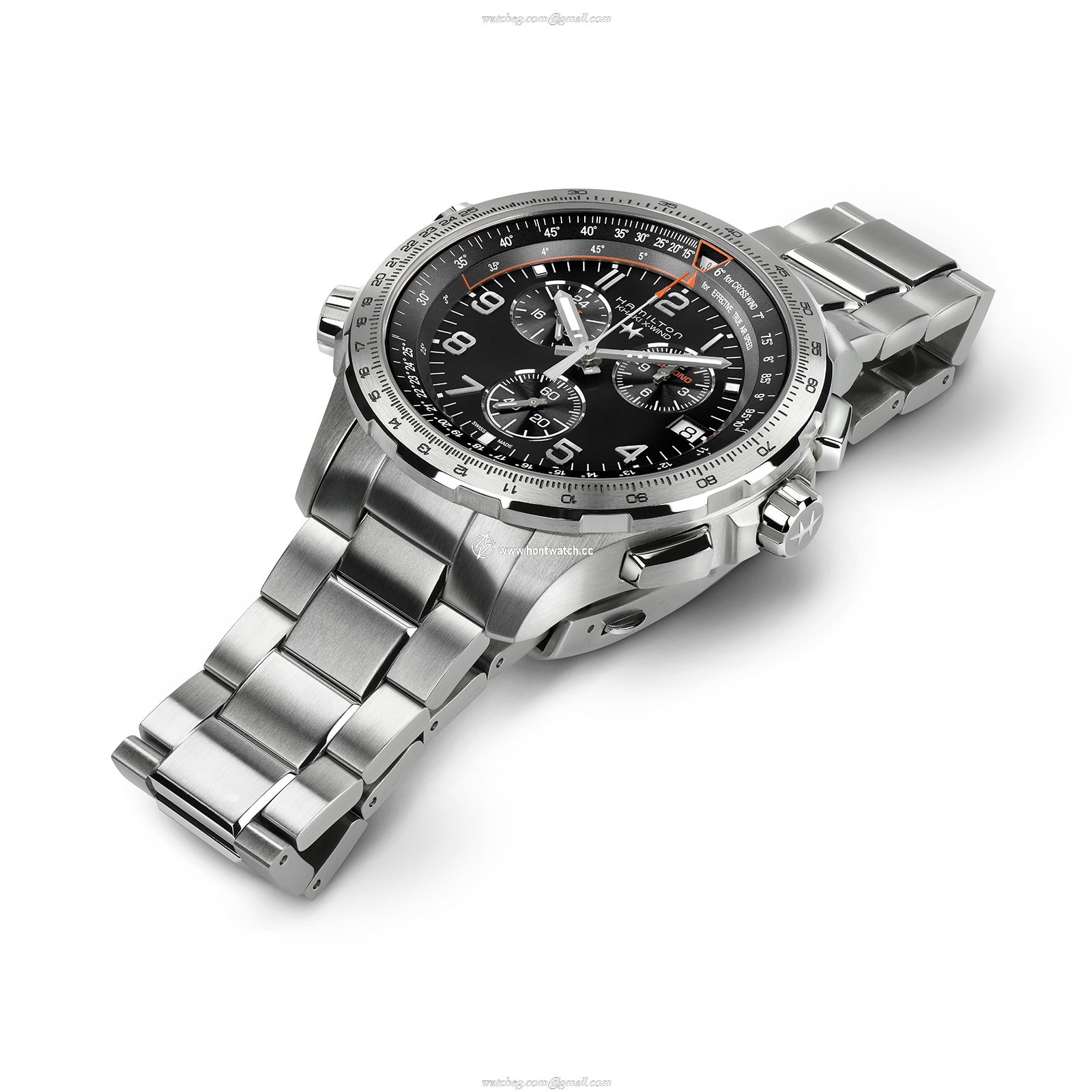 Hamilton Khaki Aviation H77912135 | 46mm Black Dial | Quartz Chronograph - Image 2