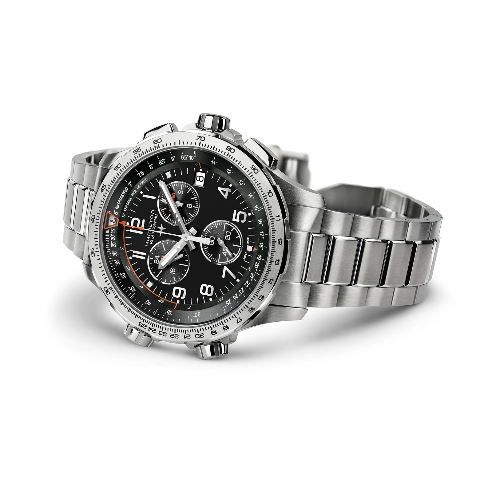 Hamilton Khaki Aviation H77912135 | 46mm Black Dial | Quartz Chronograph - Image 3