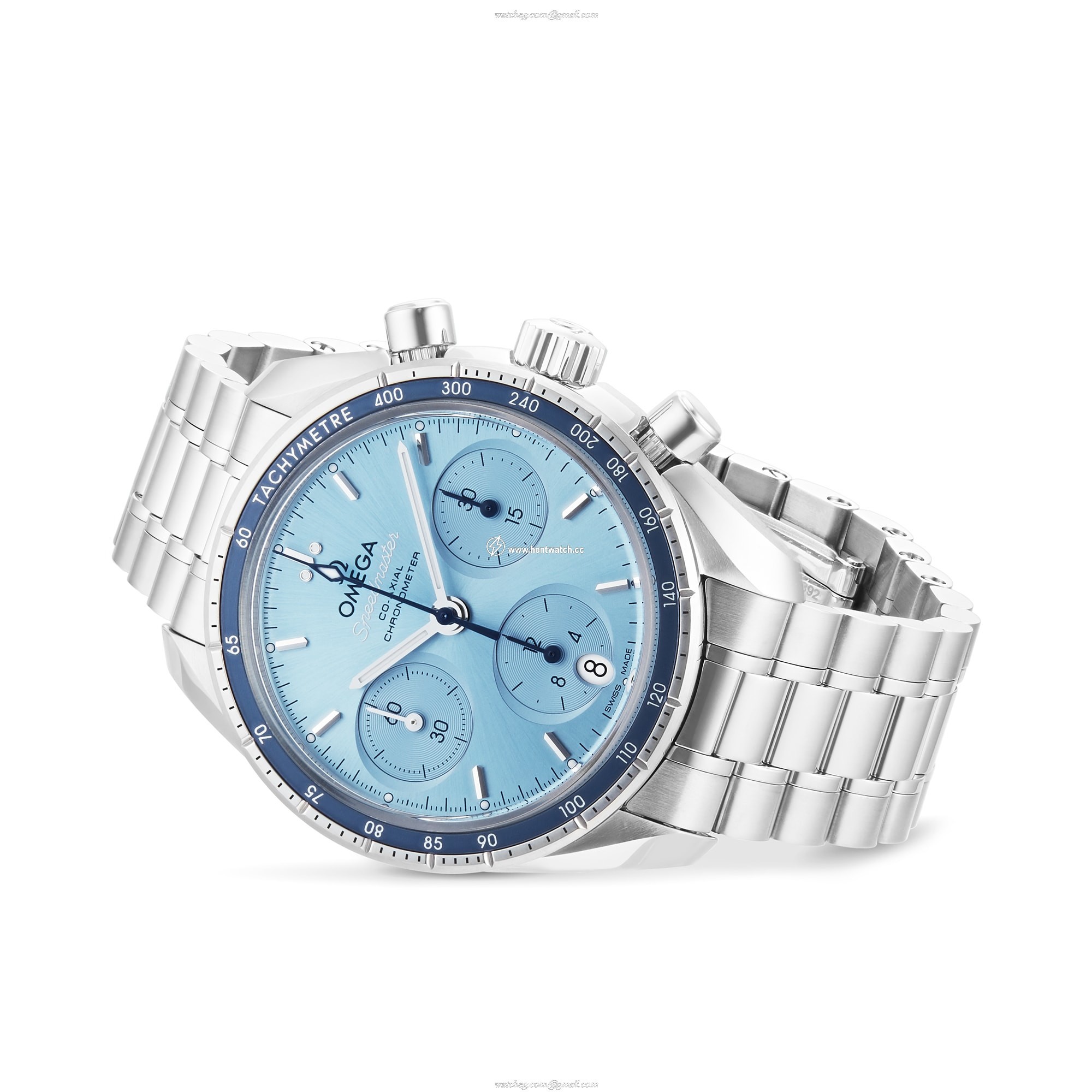 Omega Speedmaster 38mm Blue Dial - Automatic Stainless Steel Watch - Image 2