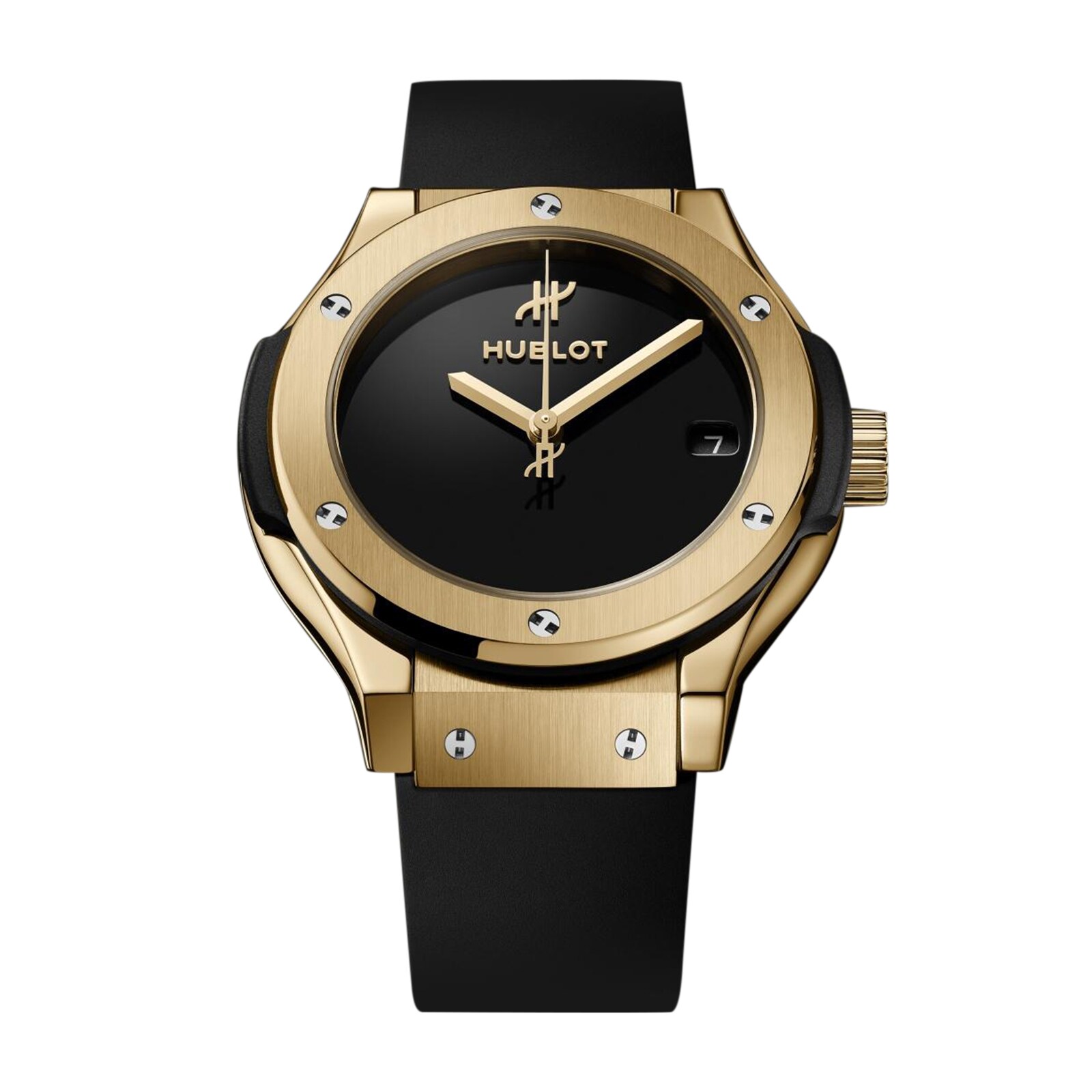Hublot Classic Fusion 33mm 14K Gold Quartz Black Dial Replica Watch - Image 3