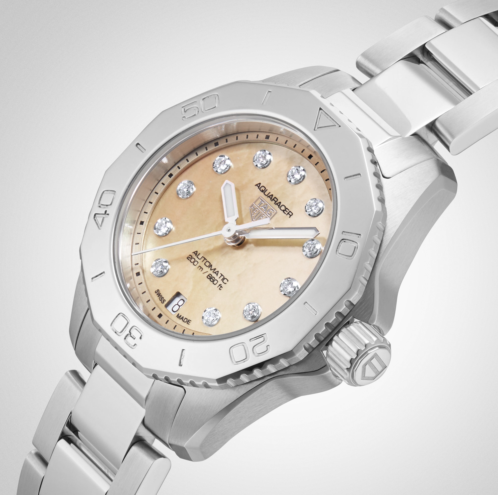TAG Heuer Aquaracer WBP2417.BA0622 | 30mm Automatic Beige Dial | Stainless Steel - Image 3
