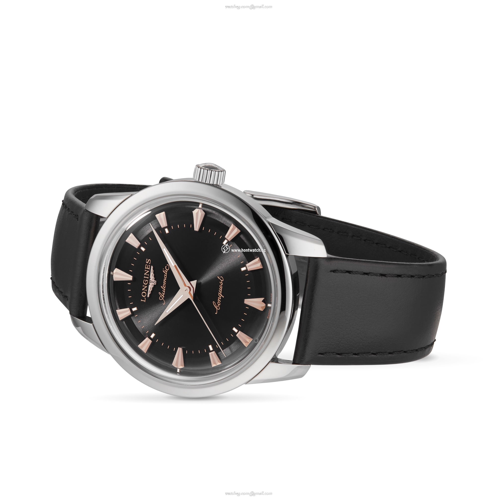 Longines Conquest L16504522 Automatic Watch - 40mm Black Dial Stainless Steel - Image 2