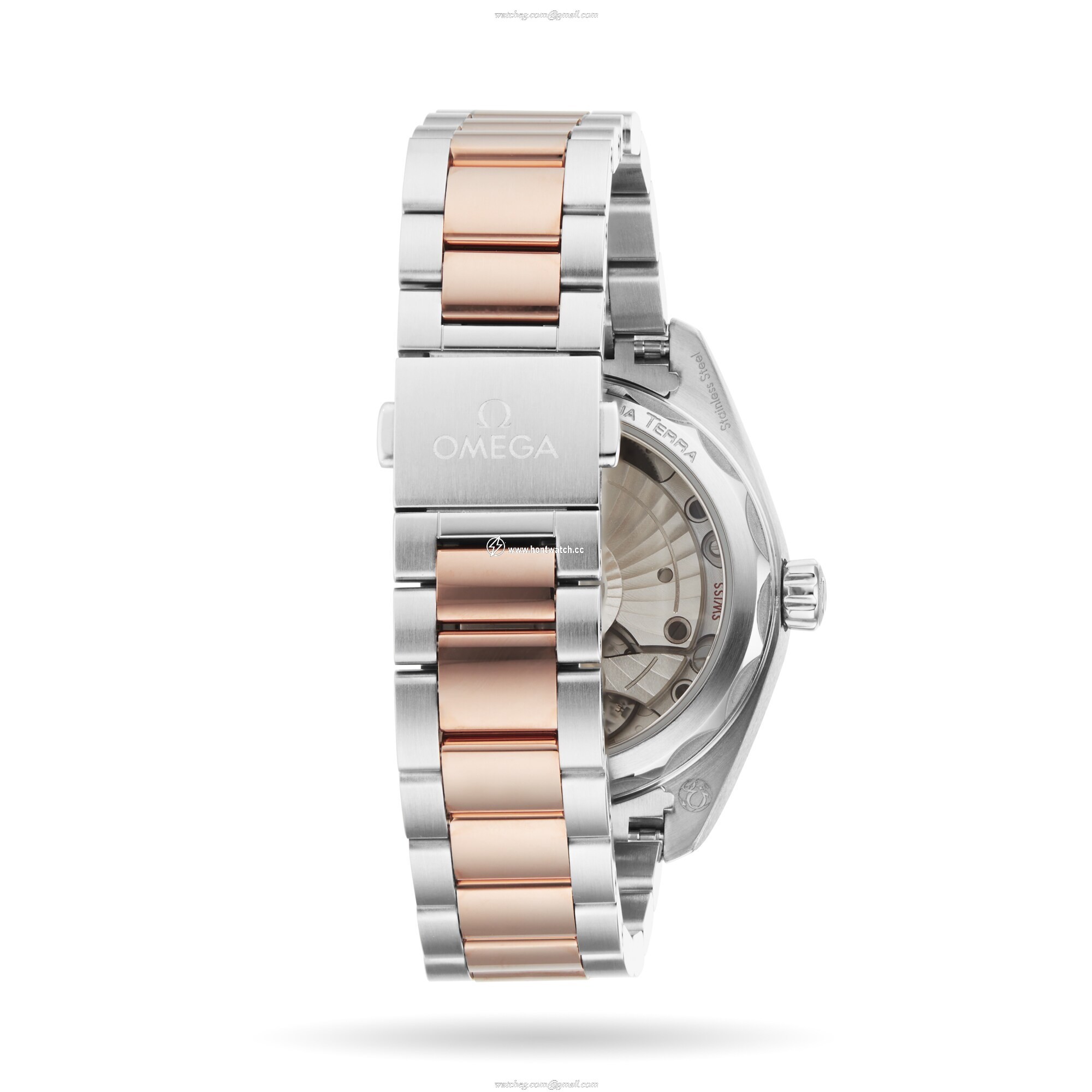 Omega Seamaster Aqua Terra 34mm | Automatic Diamond Dial | Stainless Steel & Rose Gold - Image 2