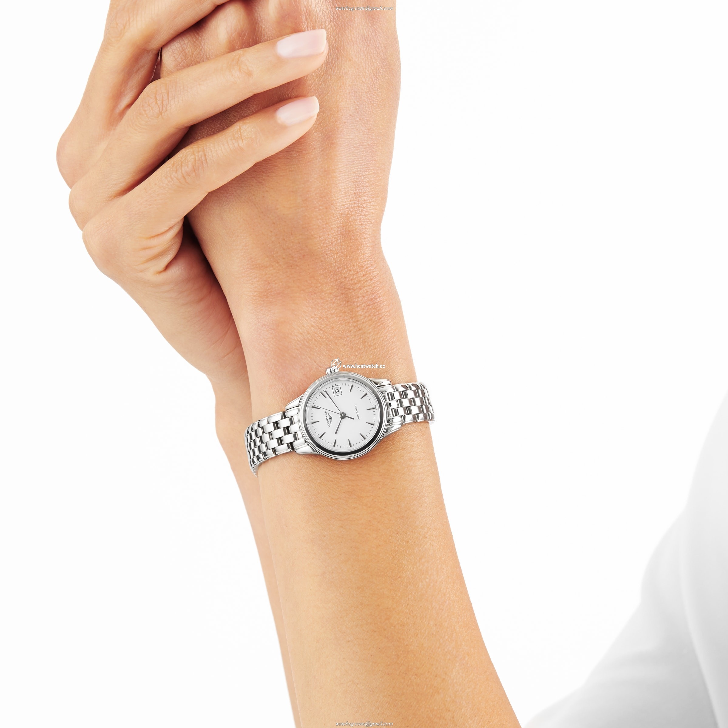 Longines Flagship L42744126 | 26mm Stainless Steel Automatic Watch - White Dial - Image 2