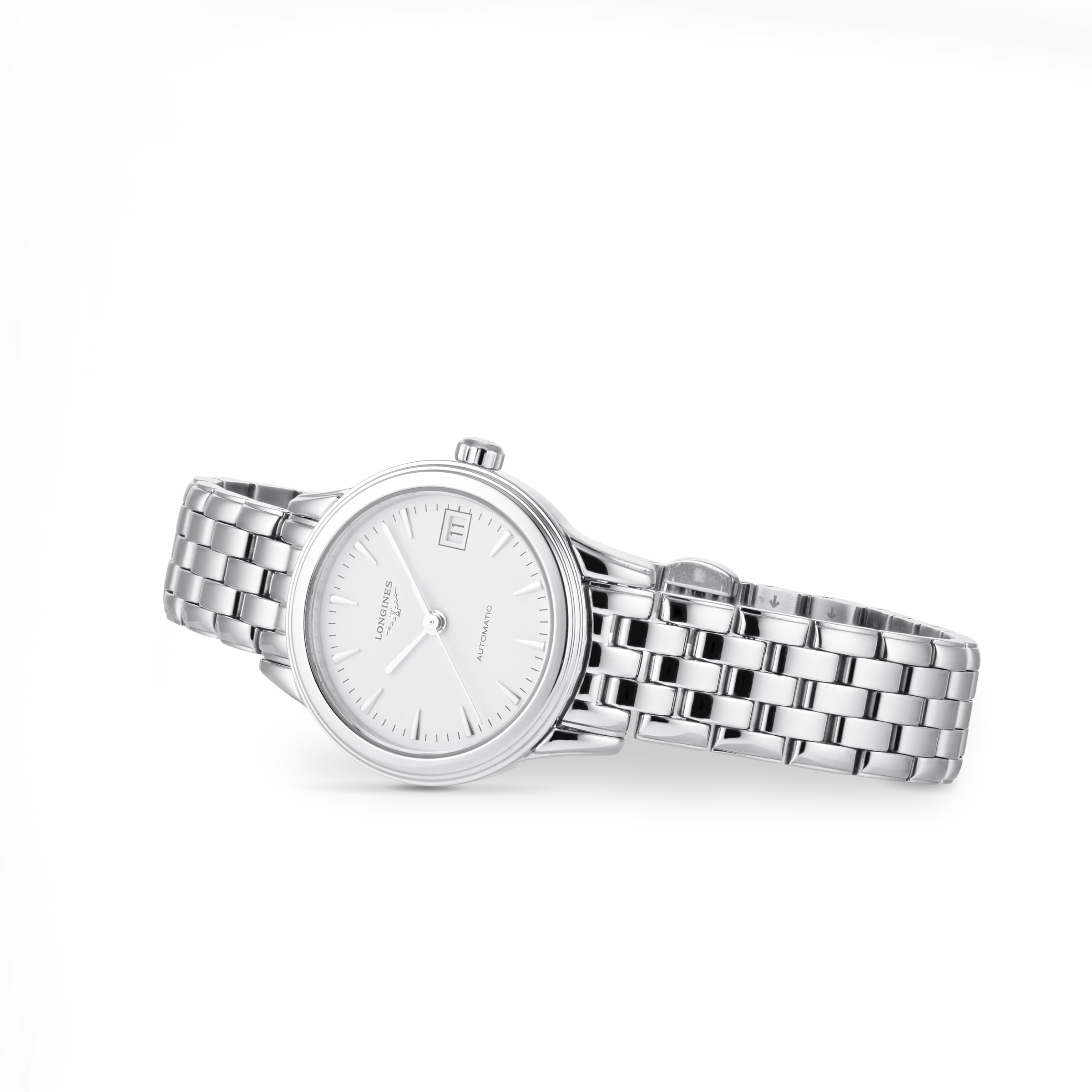 Longines Flagship L42744126 | 26mm Stainless Steel Automatic Watch - White Dial - Image 3