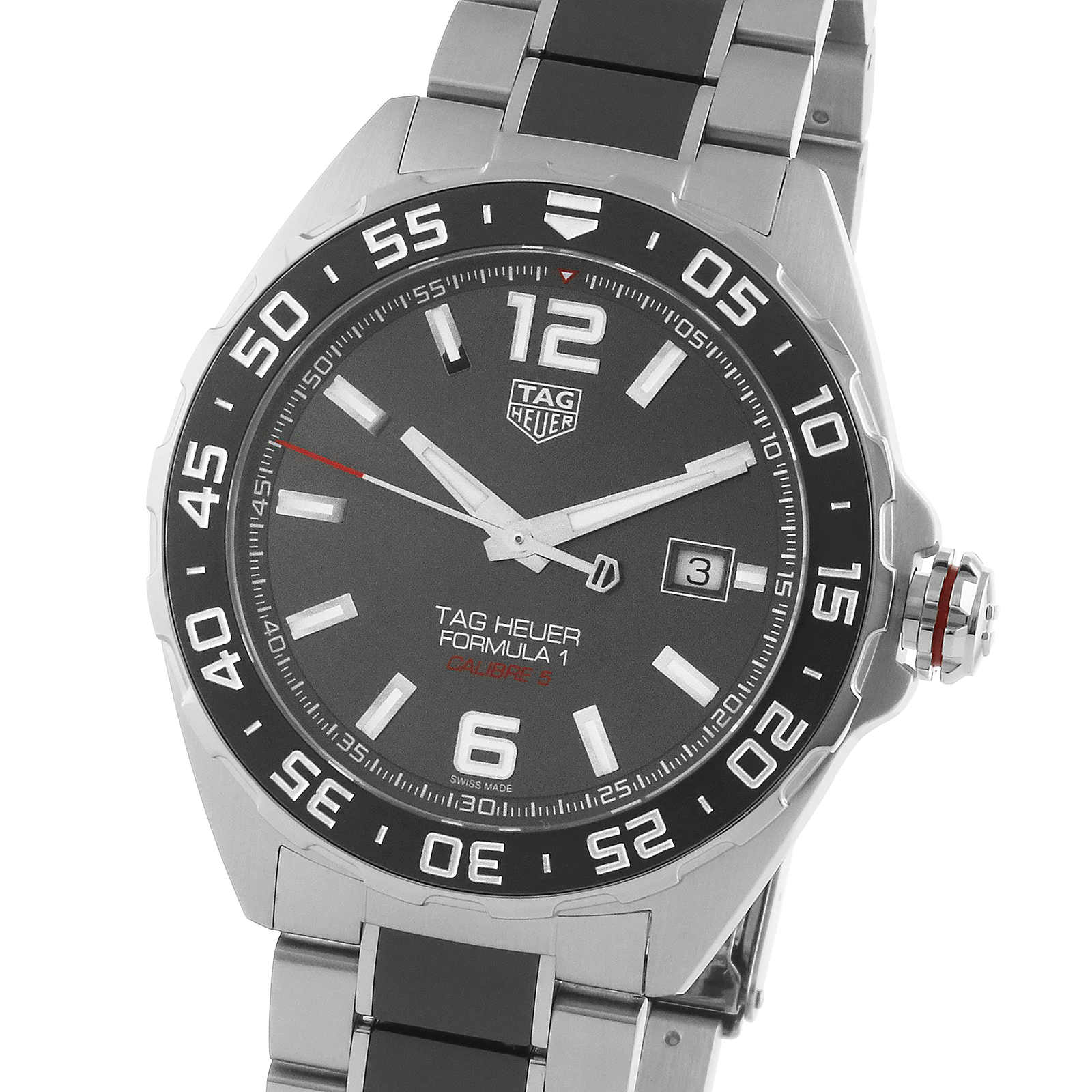 TAG Heuer Formula 1 Automatic Watch - 43mm Black Dial & Stainless Steel - Image 4