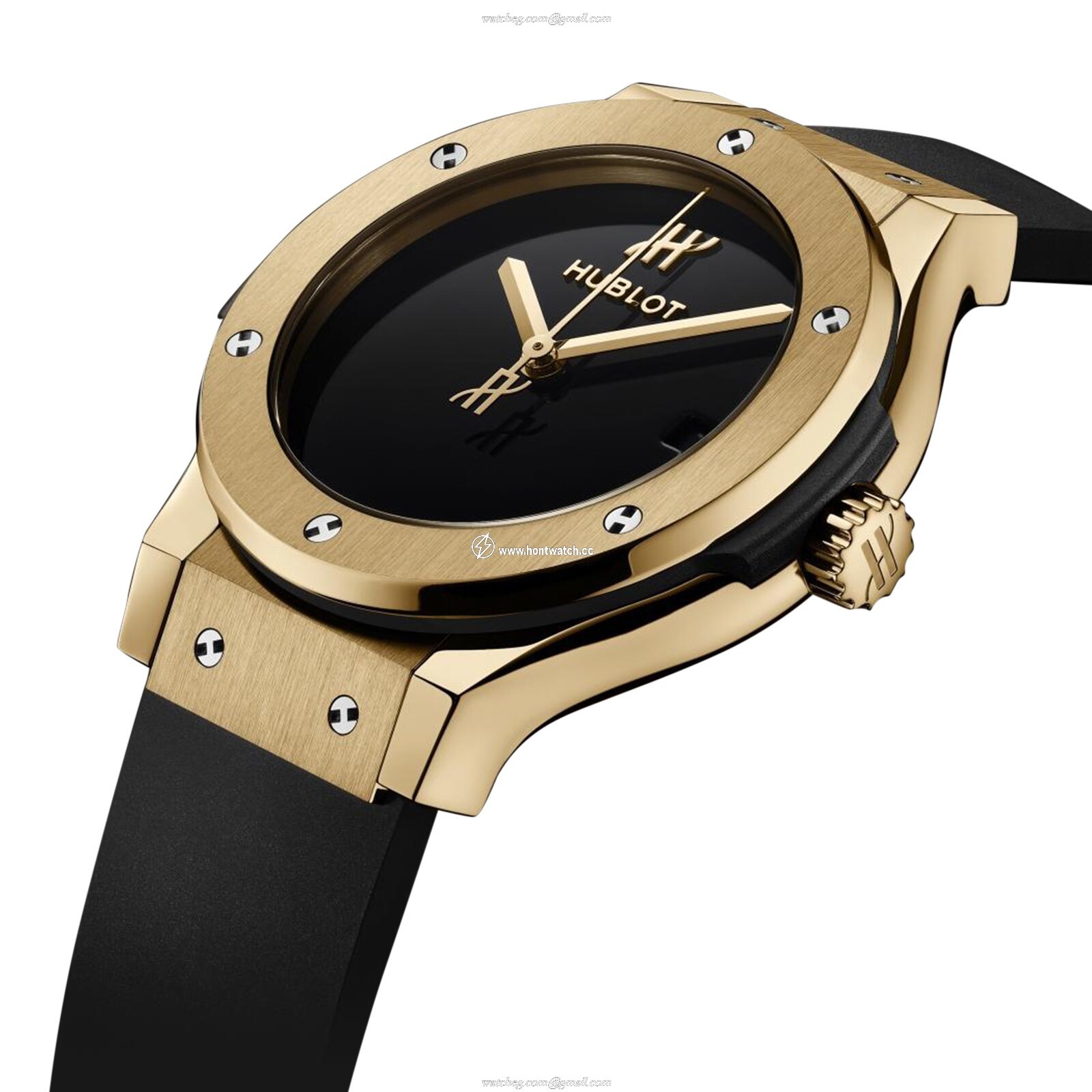 Hublot Classic Fusion 38mm 14K Gold Automatic Watch - Black Dial - Image 2