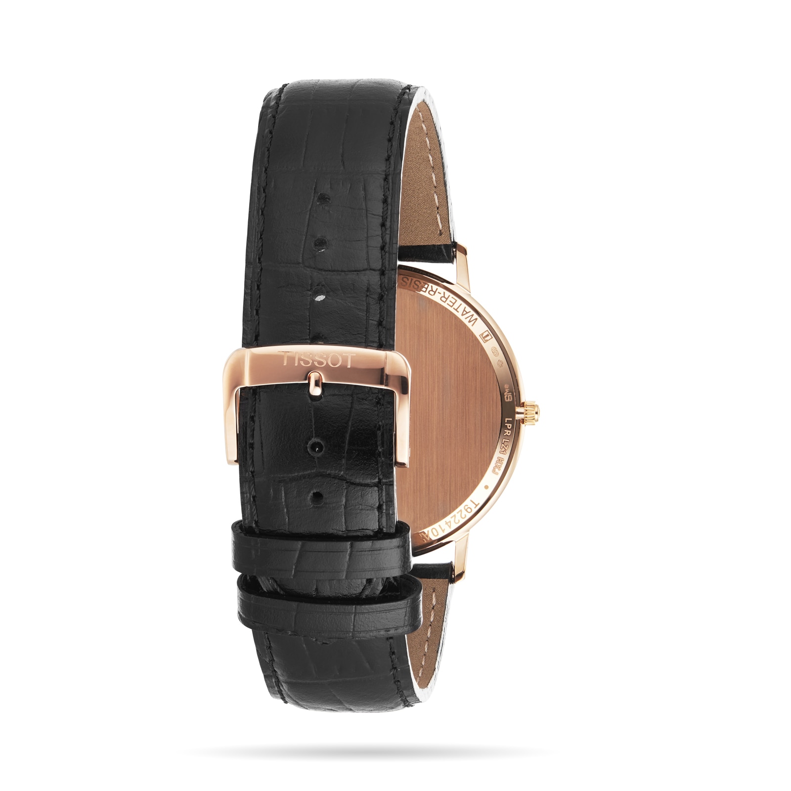 Tissot T-Gold 18ct Rose Gold Watch - 38mm White Dial Quartz - Leather Strap - Image 4