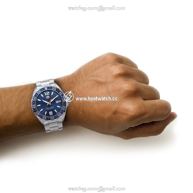 TAG Heuer Formula 1 WAZ1010 Blue Dial 43mm Quartz Watch - Stainless Steel - Image 2