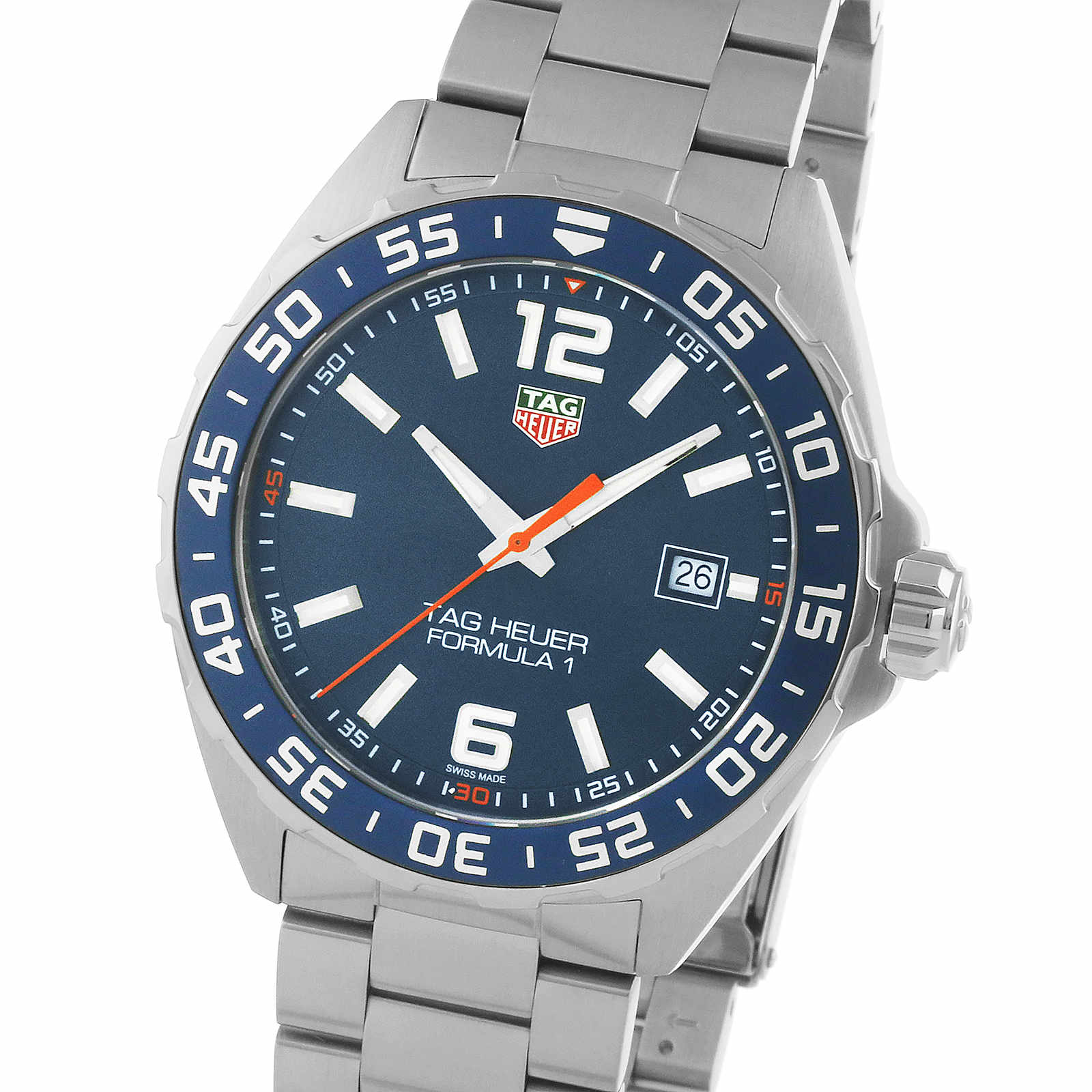 TAG Heuer Formula 1 WAZ1010 Blue Dial 43mm Quartz Watch - Stainless Steel - Image 4