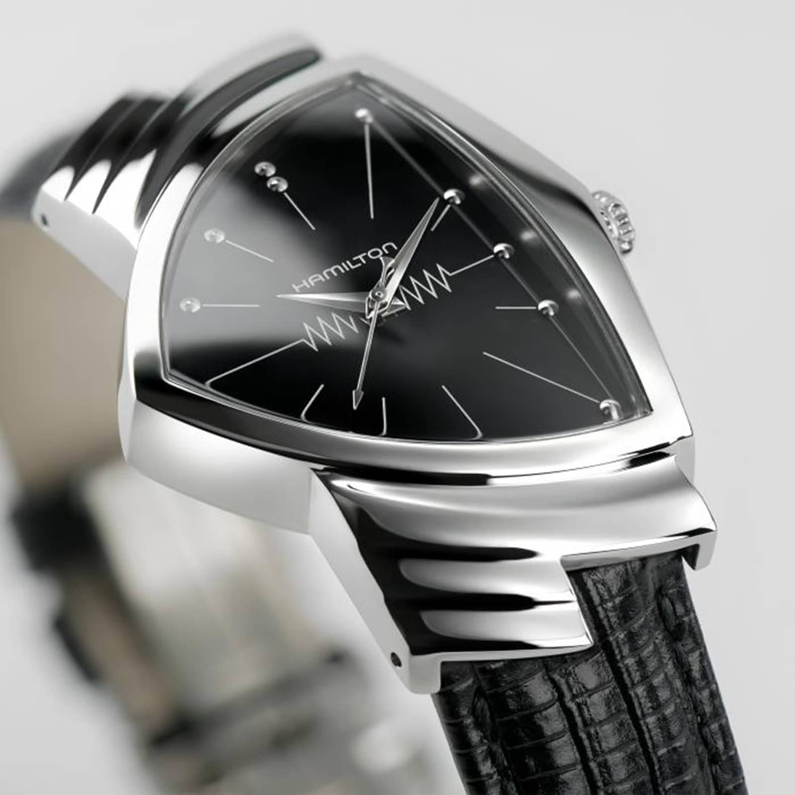 Hamilton Ventura H24411732 | Black Dial Stainless Steel Quartz Watch - Image 4