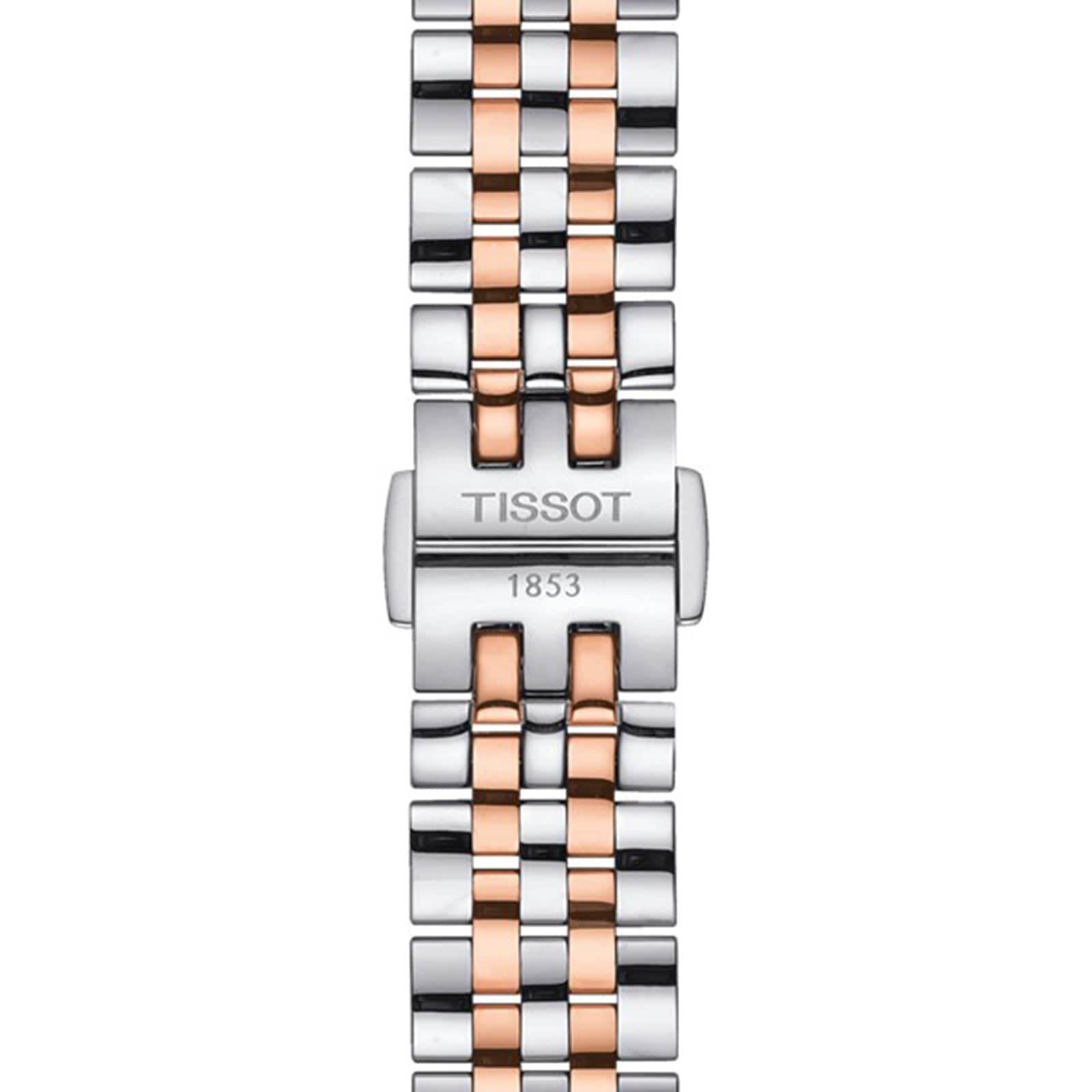 Tissot T-Classic Automatic Watch - Silver Dial - 29mm Stainless Steel & Rose Gold - Image 3
