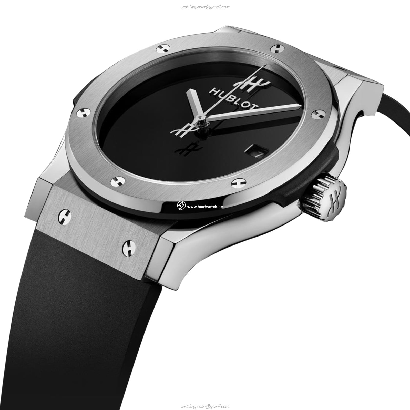 Hublot Classic Fusion Titanium Automatic Watch - 42mm Black Dial - Image 2