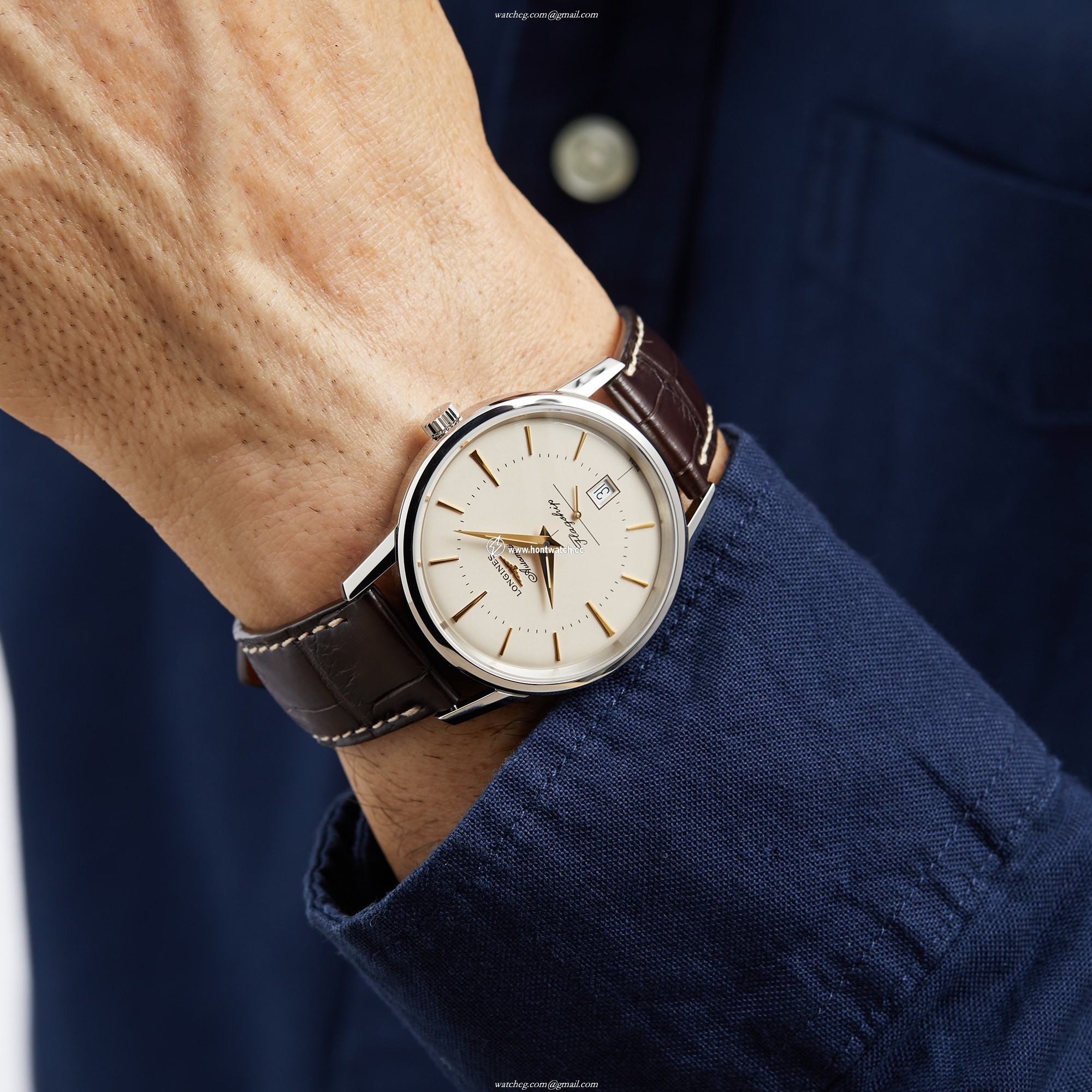 Longines Heritage L47954782 | 38.5mm Automatic Cream Dial | Stainless Steel - Image 2