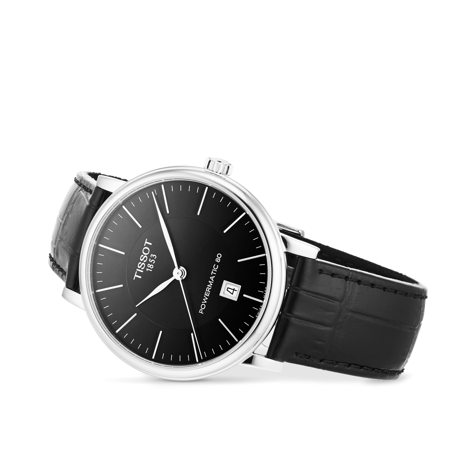 Tissot T-Classic Automatic Watch - 40mm Black Dial Stainless Steel - Image 4
