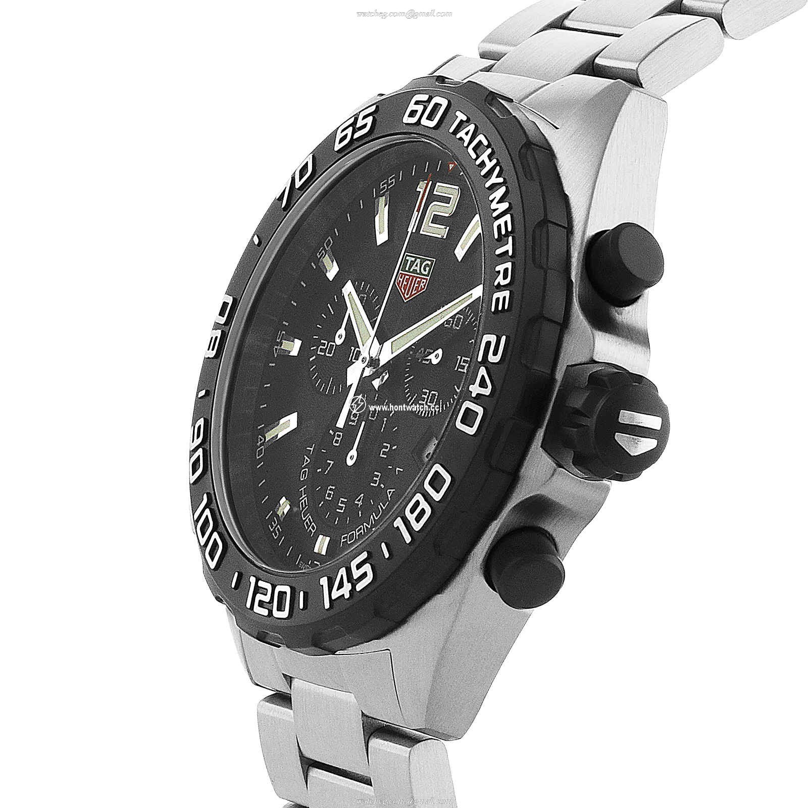 TAG Heuer Formula 1 CAZ1010 Quartz Watch - 43mm Black Dial - Stainless Steel - Image 2