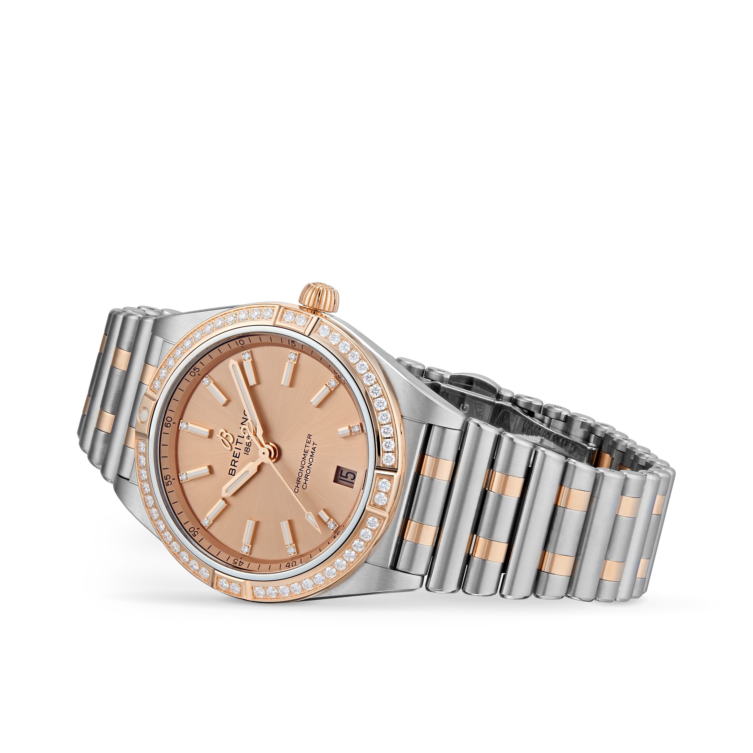 Breitling Chronomat 36mm Automatic - Copper Dial & Diamond Bezel - Image 3