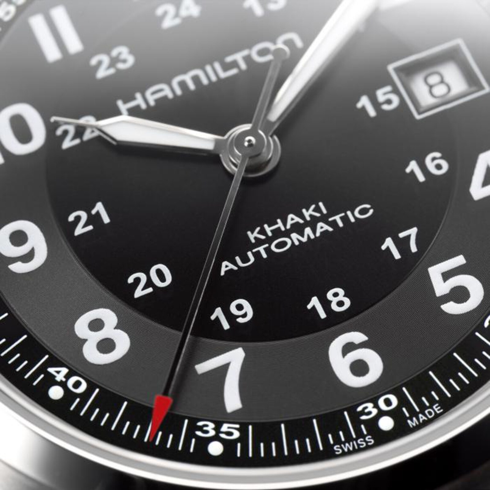 Hamilton Khaki Field H70555533 Automatic Black - 42mm Stainless Steel - Image 4