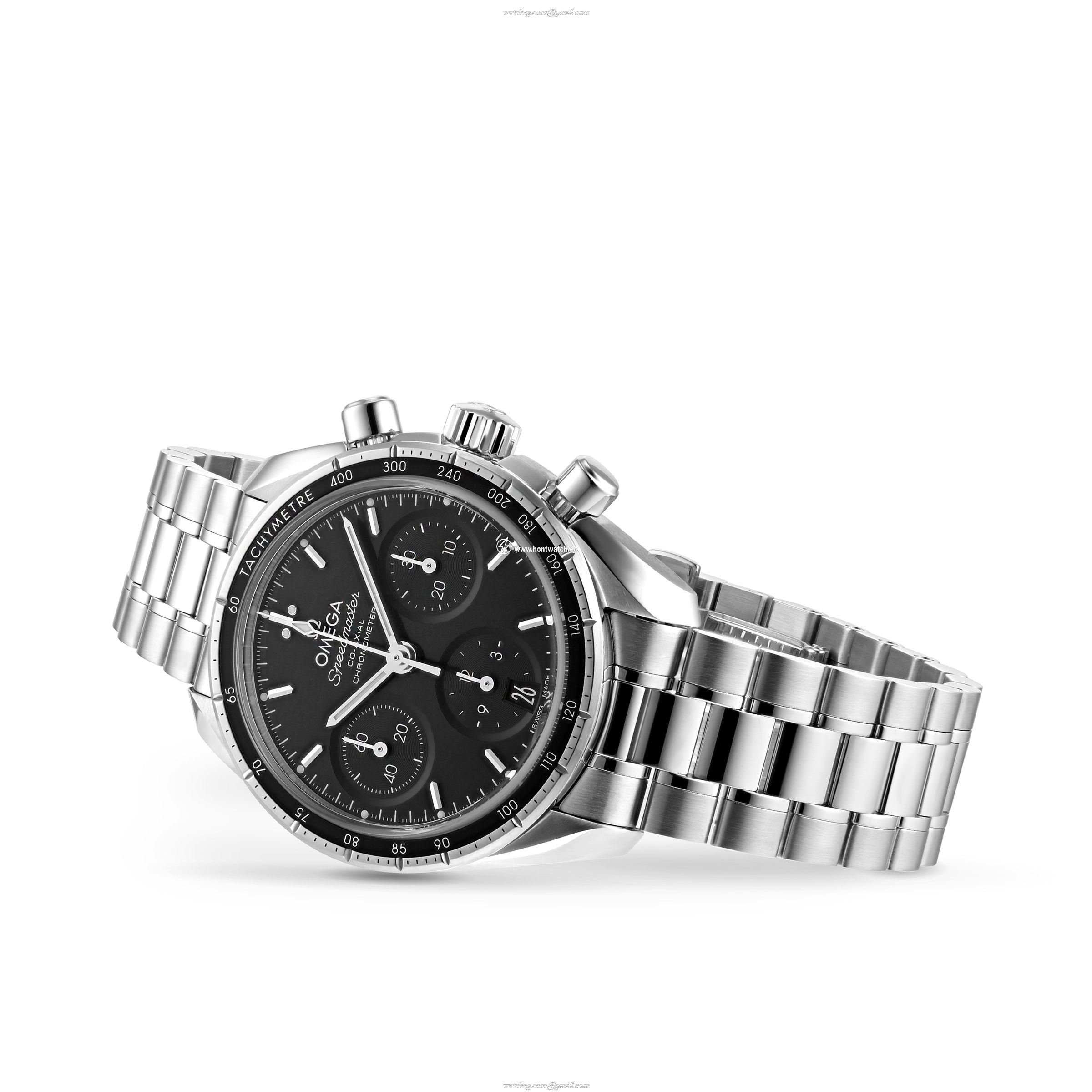 Omega Speedmaster 38mm Automatic Black Dial - Stainless Steel Watch - Image 2