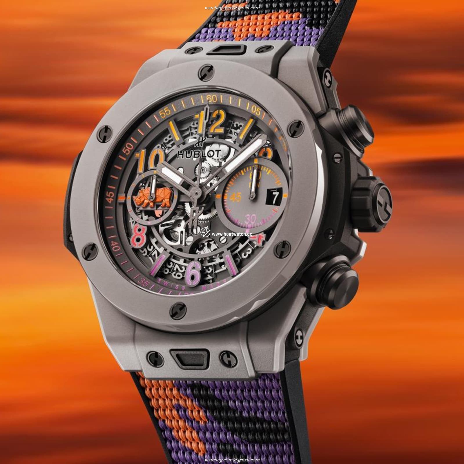 Hublot Big Bang 421.FX.8099.NR.SOA23 - 44mm Ceramic Automatic Skeleton Watch - Image 2