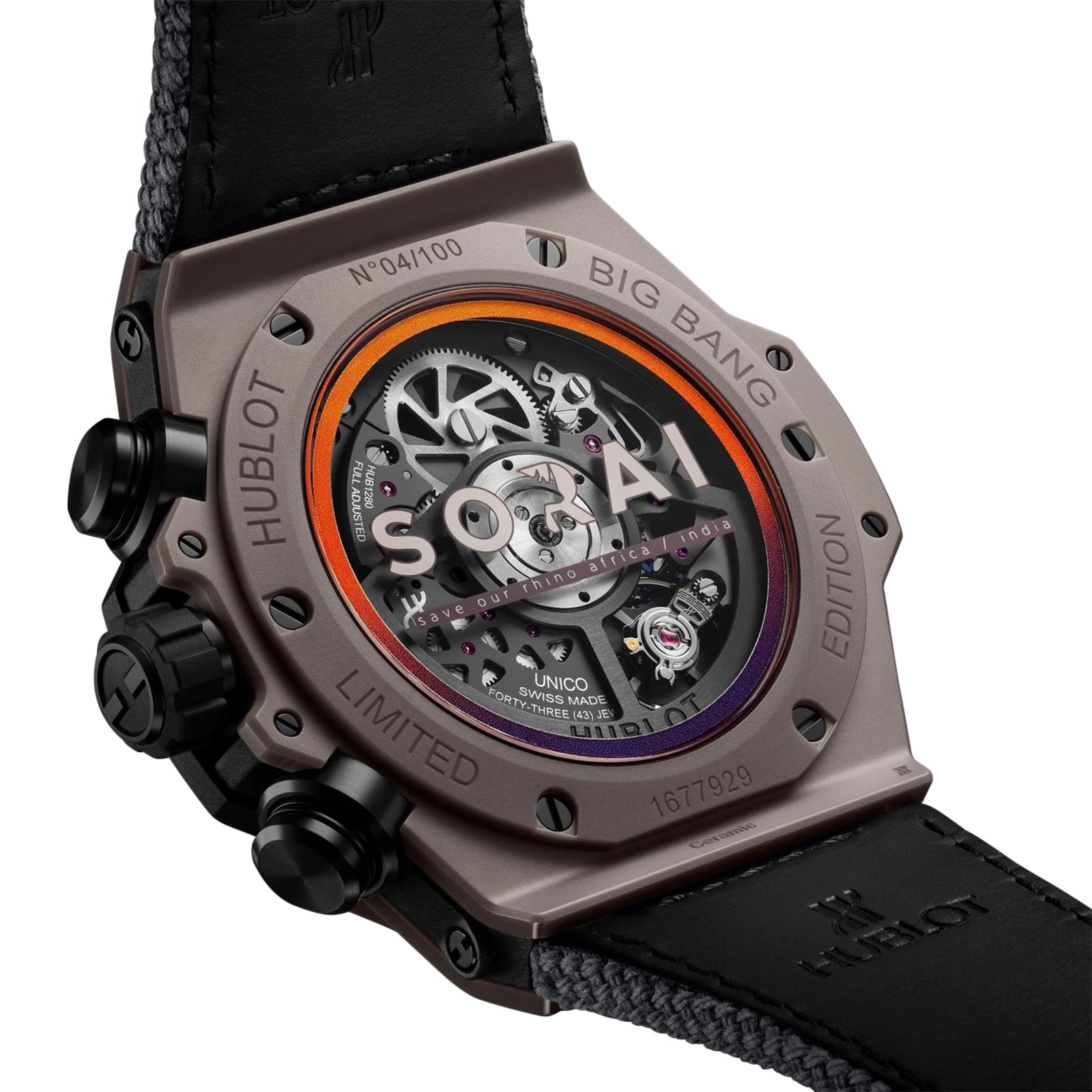 Hublot Big Bang 421.FX.8099.NR.SOA23 - 44mm Ceramic Automatic Skeleton Watch - Image 4