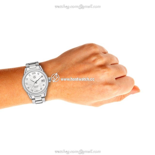 TAG Heuer Carrera WAR2415.BA0776 | 37mm Automatic | Mother of Pearl & Diamond Dial - Image 2