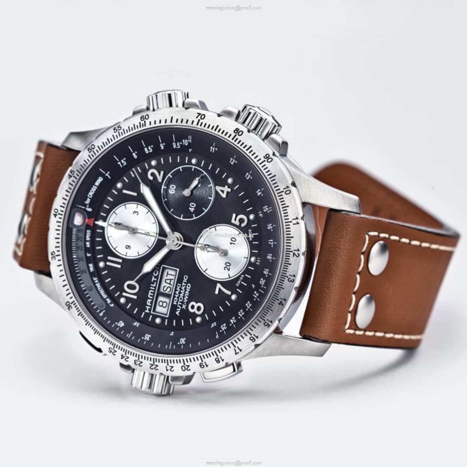 Hamilton Khaki Aviation H77616533 Automatic Watch - 44mm Black Dial - Image 2