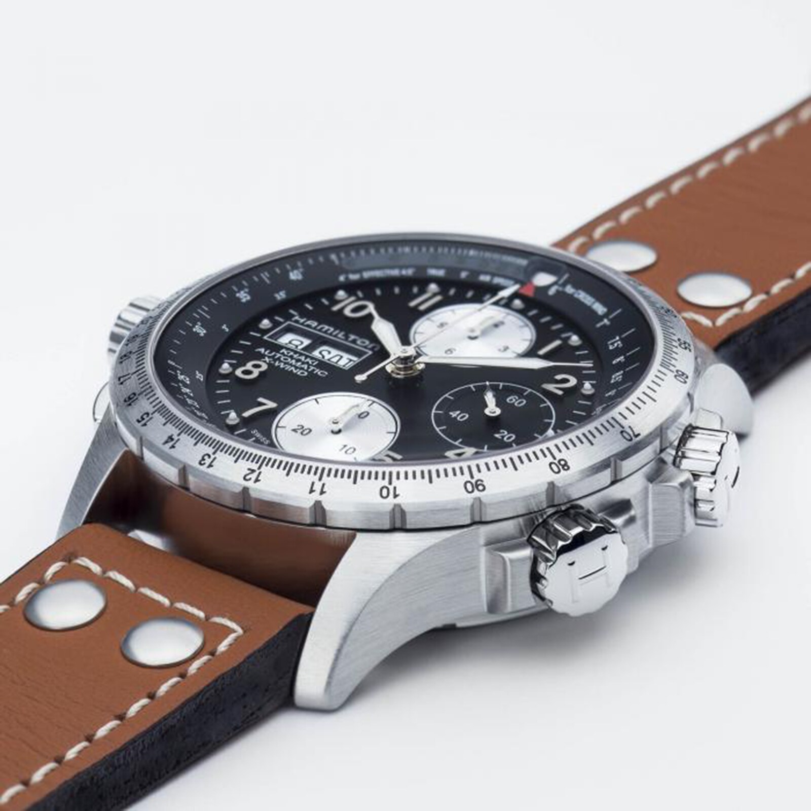 Hamilton Khaki Aviation H77616533 Automatic Watch - 44mm Black Dial - Image 3
