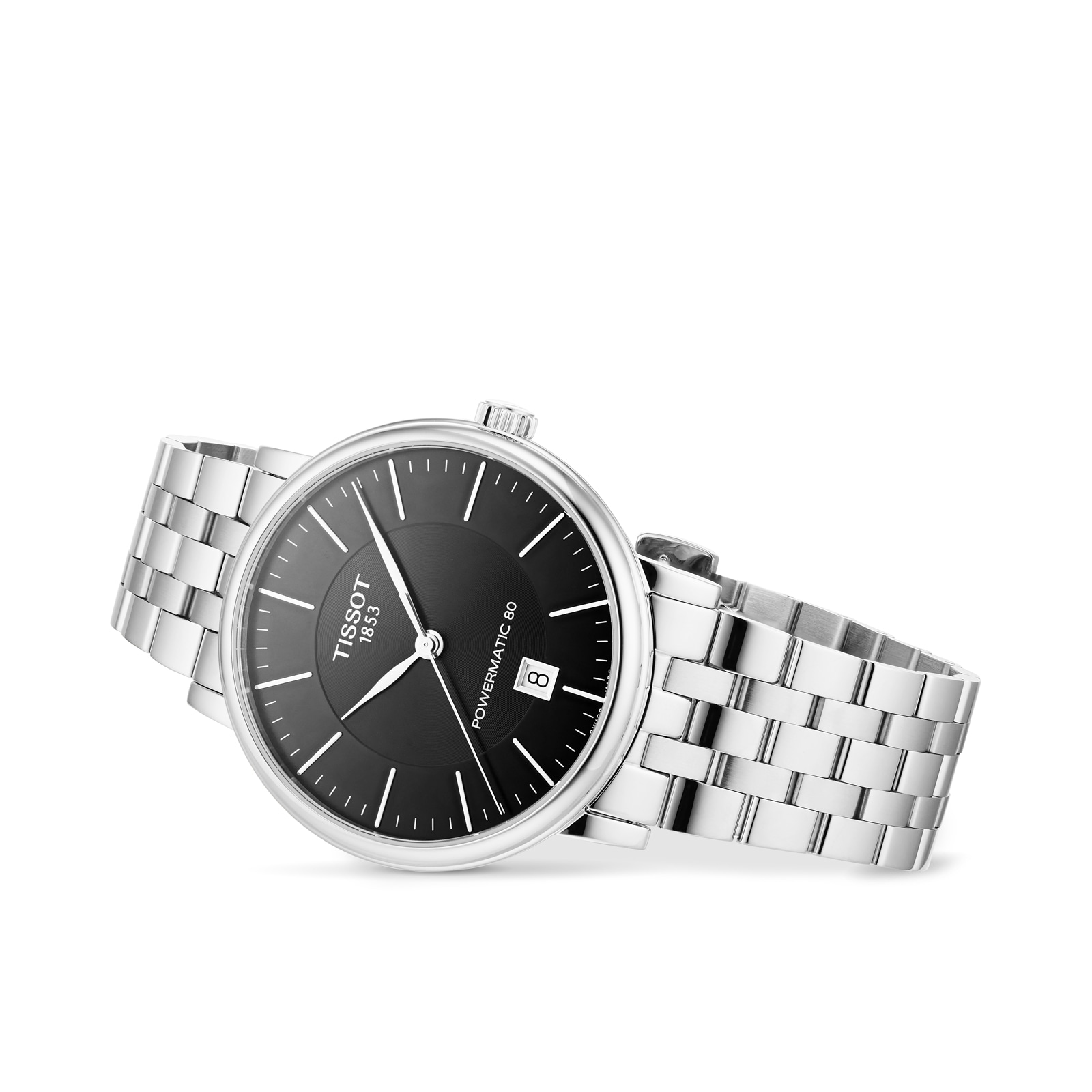Tissot T-Classic Automatic Watch - 40mm Black Dial Stainless Steel - Image 4