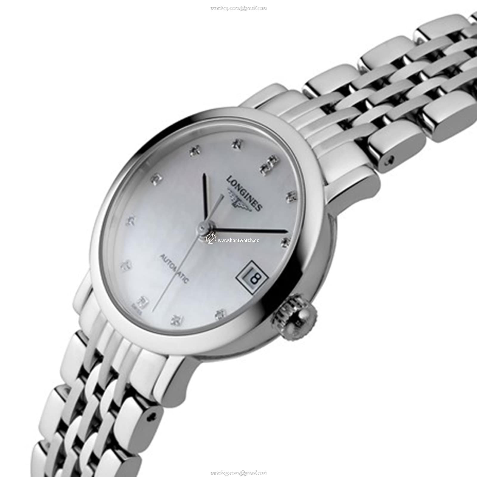 Longines Elegant L43094876 | Automatic Diamond Watch | Mother of Pearl Dial - Image 2
