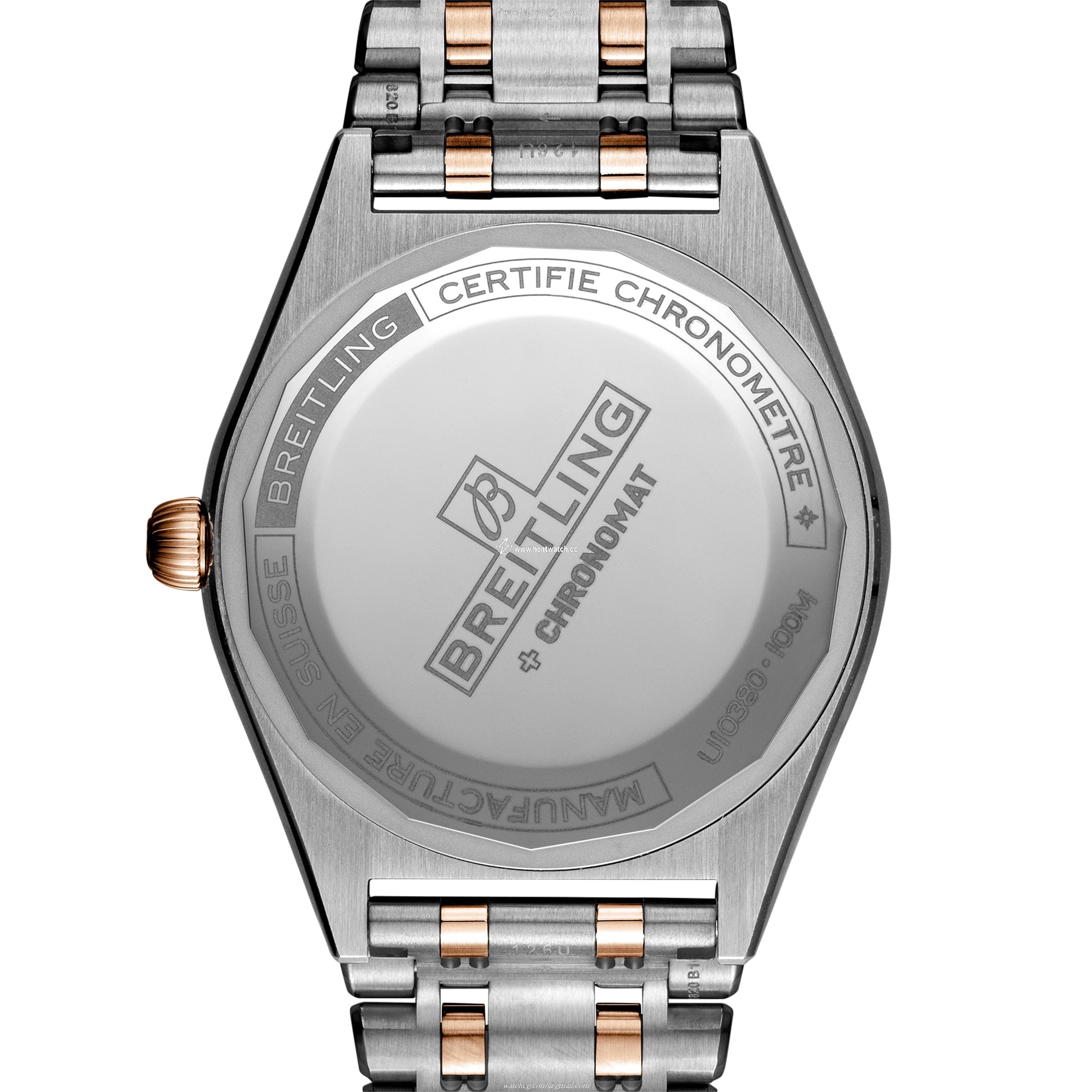 Breitling Chronomat 36mm Automatic Silver Dial - Stainless Steel & Rose Gold - Image 2