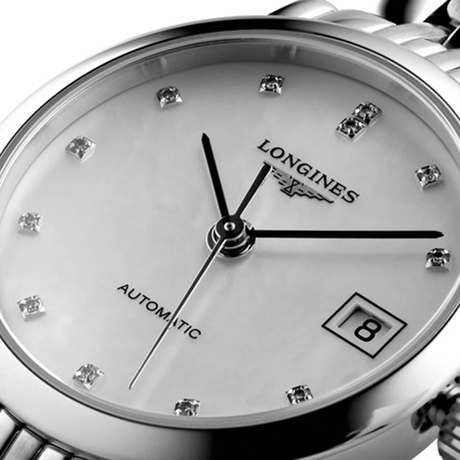 Longines Elegant L43094876 | Automatic Diamond Watch | Mother of Pearl Dial - Image 4