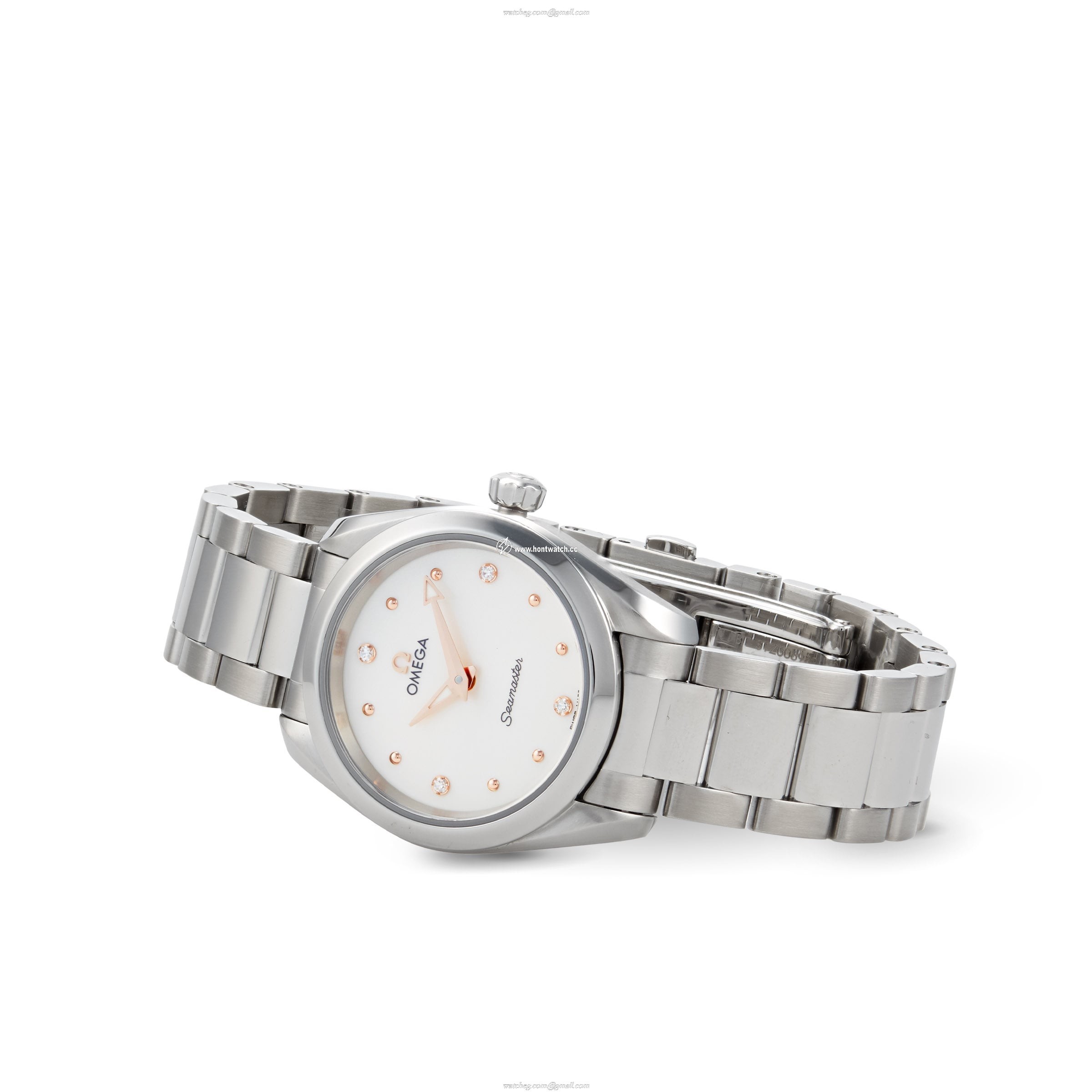 Omega Seamaster Aqua Terra 28mm Silver Dial Diamond Watch | Quartz - Image 2