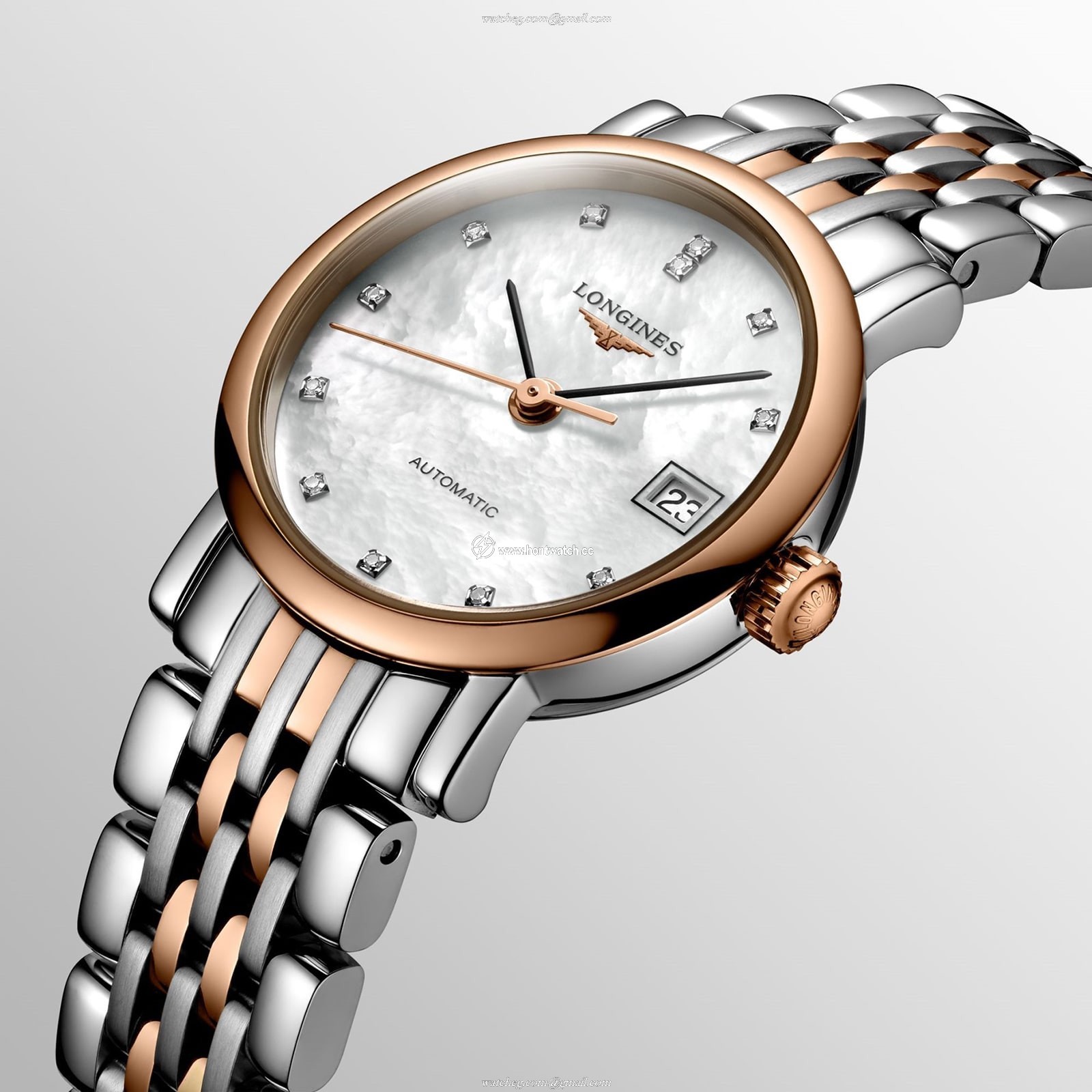 Longines Elegant L43095877 | Automatic Mother of Pearl Dial | Diamond Markers - Image 2