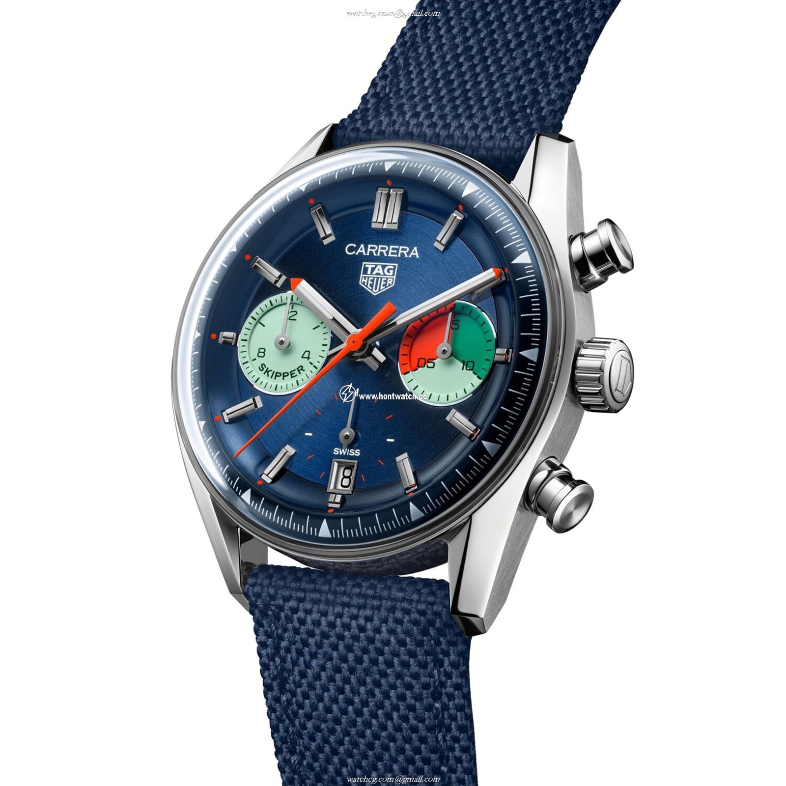 TAG Heuer Carrera Skipper Automatic Blue Dial 39mm Stainless Steel Watch - Image 2