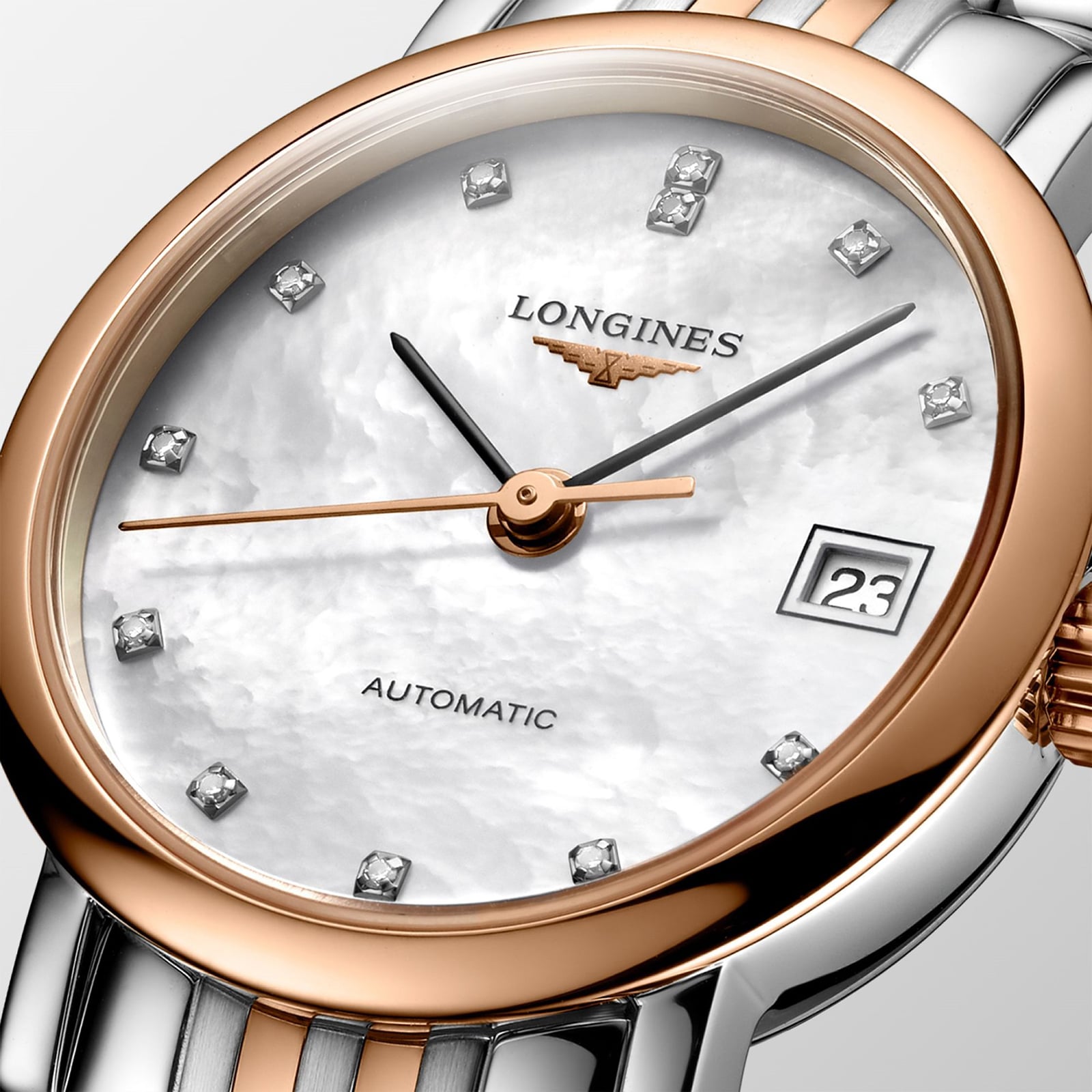 Longines Elegant L43095877 | Automatic Mother of Pearl Dial | Diamond Markers - Image 3