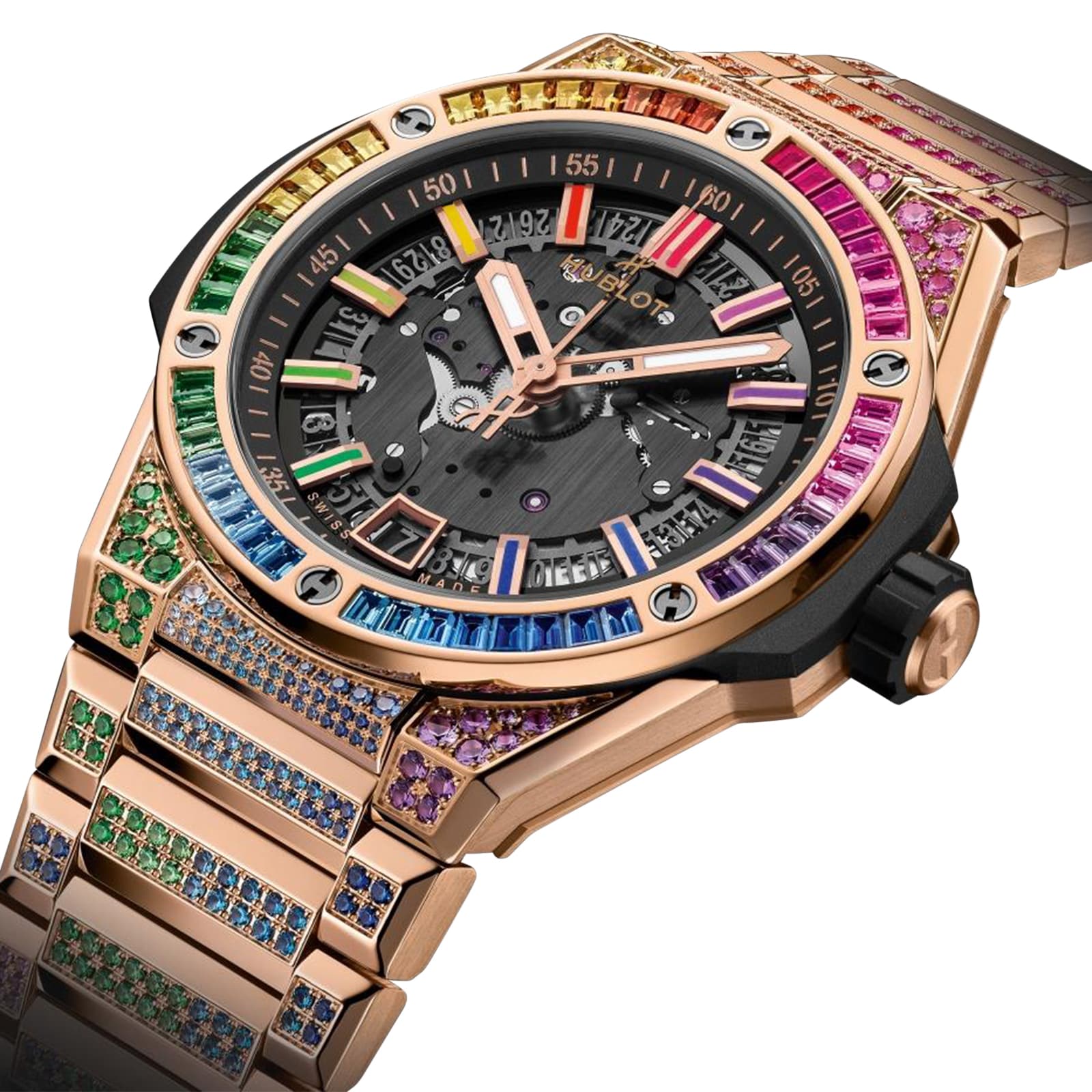 Hublot Big Bang 18ct Rose Gold Skeleton Watch - 40mm Automatic - Image 3