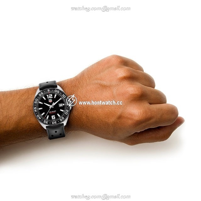 TAG Heuer Formula 1 WAZ1110 Quartz Watch - 41mm Black Dial - Stainless Steel - Image 2