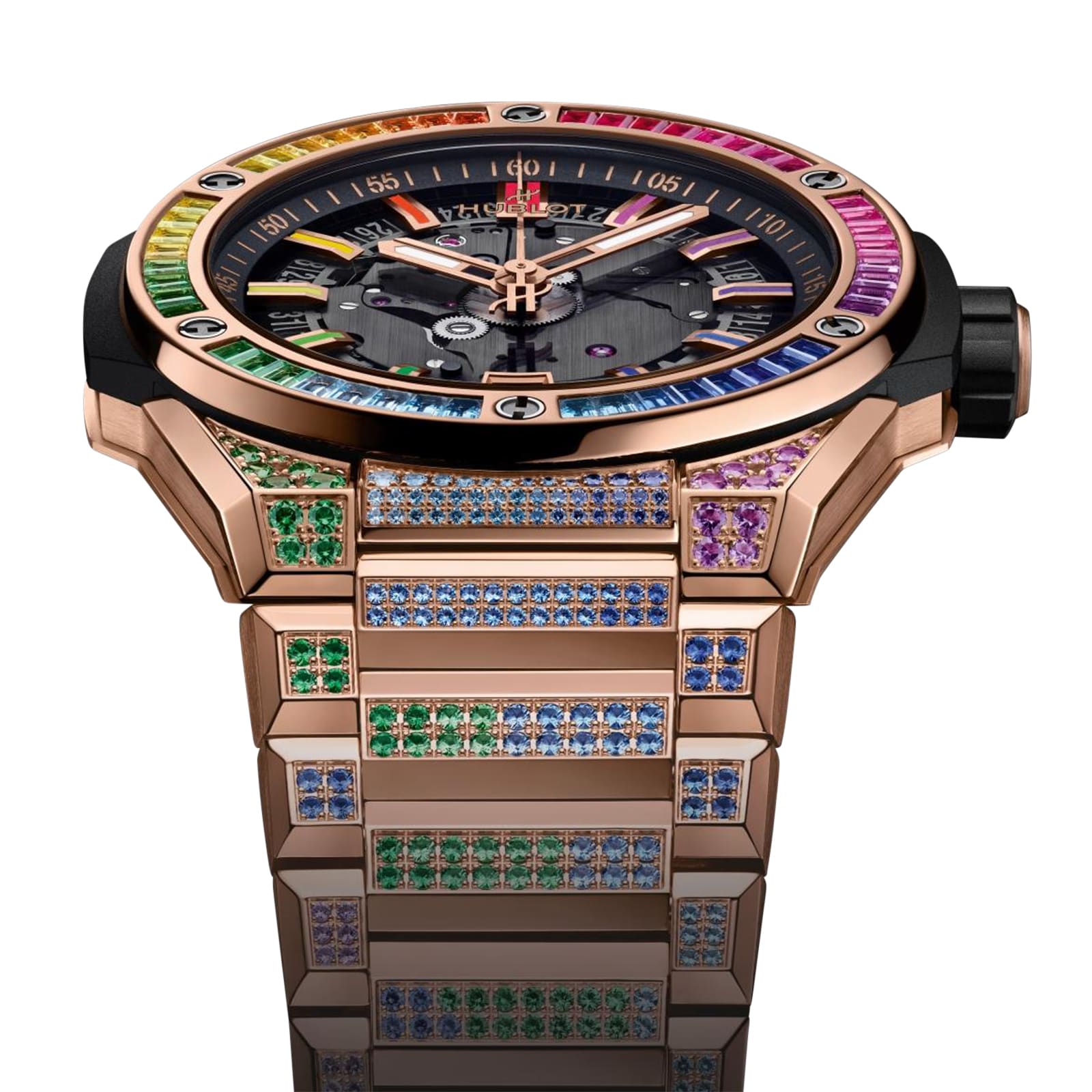 Hublot Big Bang 18ct Rose Gold Skeleton Watch - 40mm Automatic - Image 4