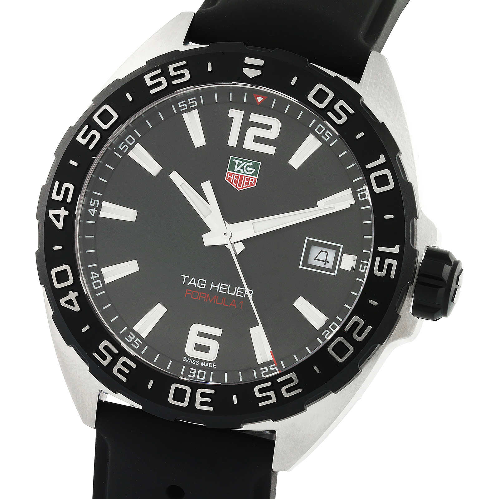 TAG Heuer Formula 1 WAZ1110 Quartz Watch - 41mm Black Dial - Stainless Steel - Image 4