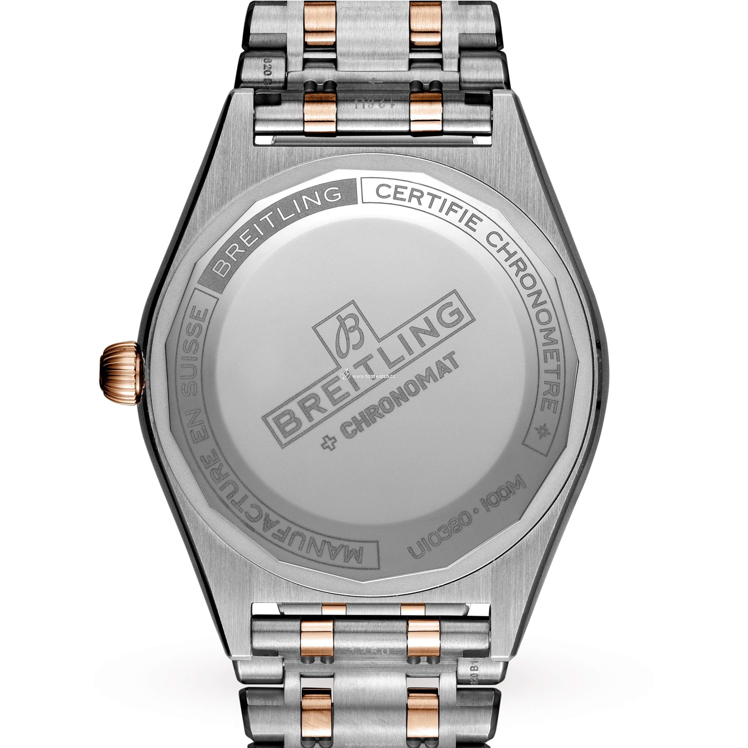 Breitling Chronomat 36mm Automatic Silver Dial - Stainless Steel & Rose Gold - Image 2