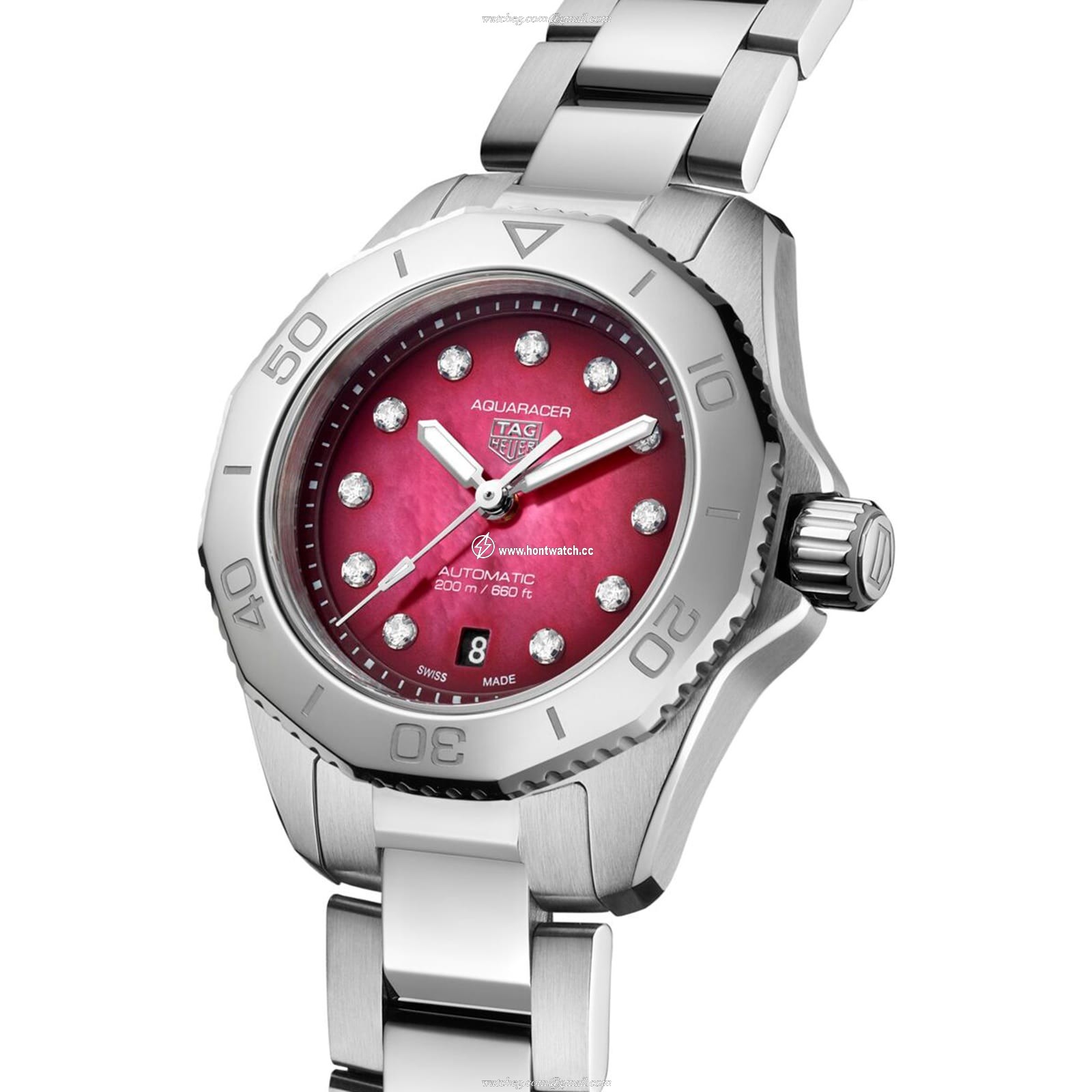 TAG Heuer Aquaracer WBP2414.BA0622 | 30mm Red Dial | Automatic Watch - Image 2
