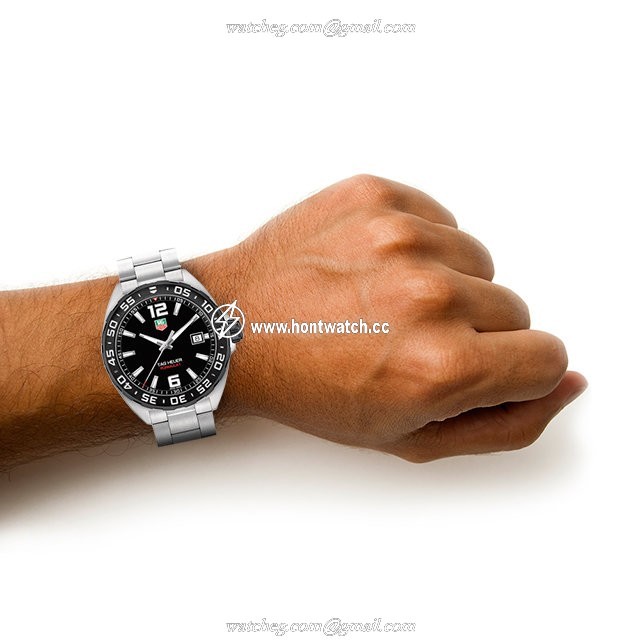 TAG Heuer Formula 1 WAZ1110 Quartz Watch - 41mm Black Dial - Stainless Steel - Image 2