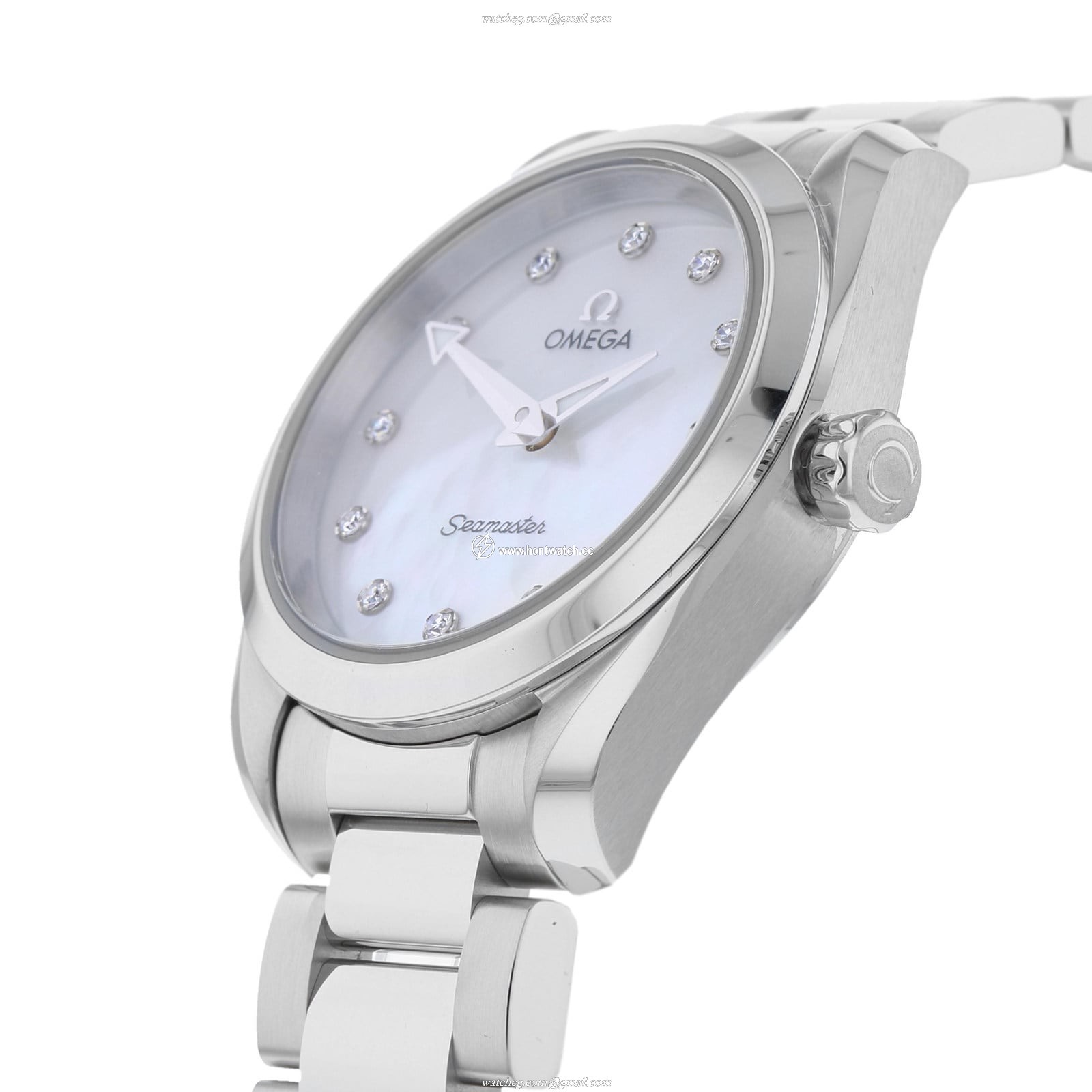 Omega Seamaster Aqua Terra 28mm Quartz Watch - Stainless Steel & Mother of Pearl Dial - Image 2