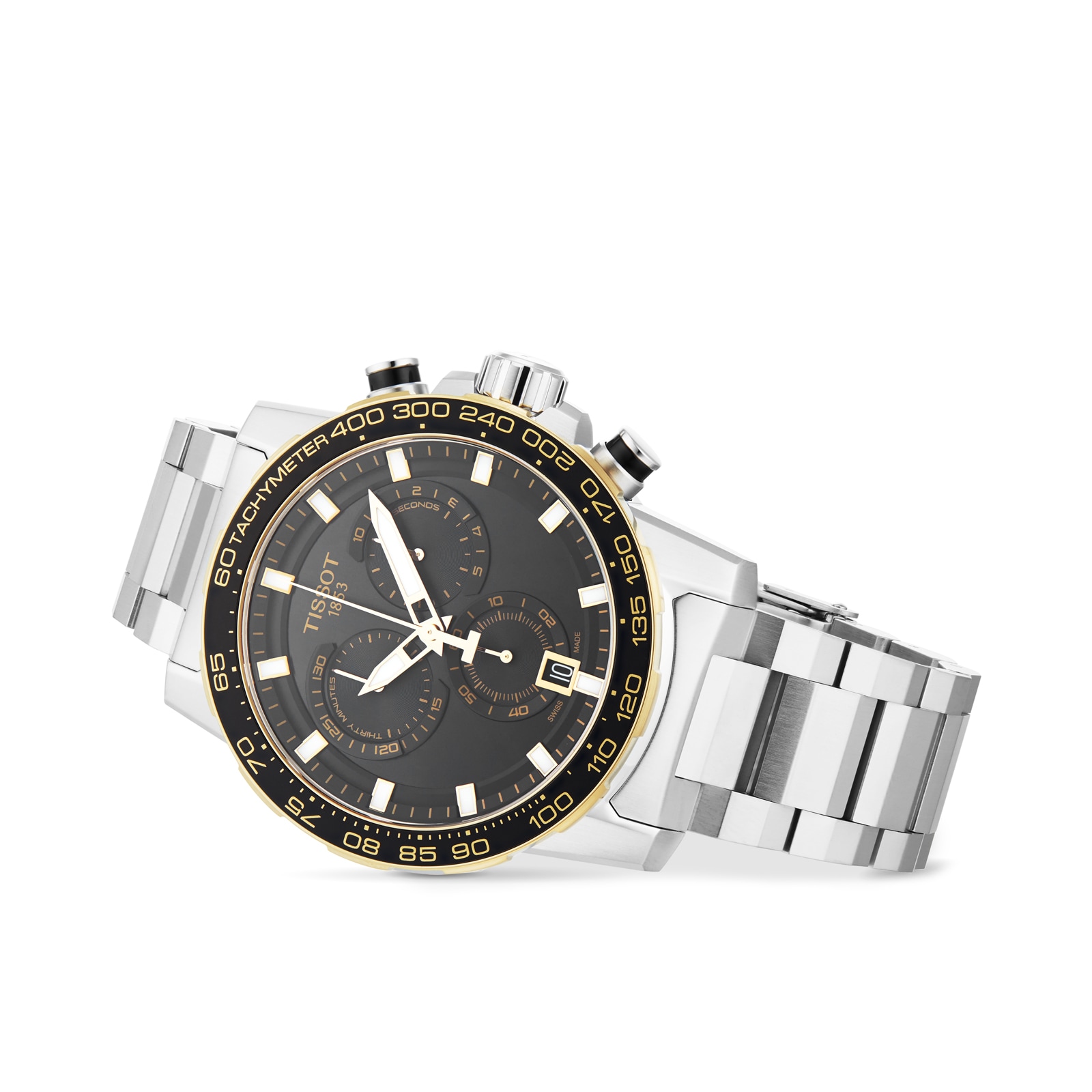 Tissot T-Sport Chrono Black Dial 45mm Stainless Steel Quartz Watch - Image 3