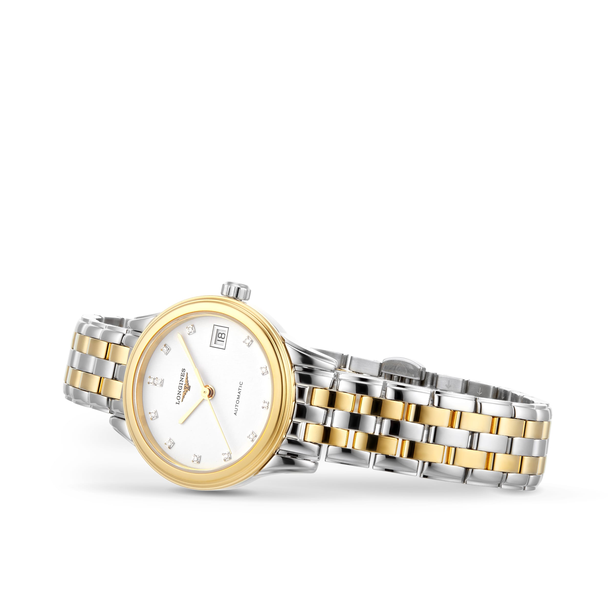 Longines Flagship L42743277 | 26mm Automatic | White Dial & Diamond Markers - Image 3