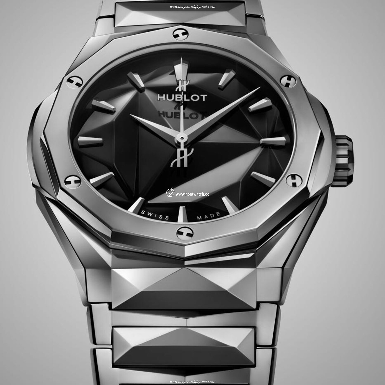 Hublot Classic Fusion 40mm Titanium Automatic Watch - Black Dial - Image 2
