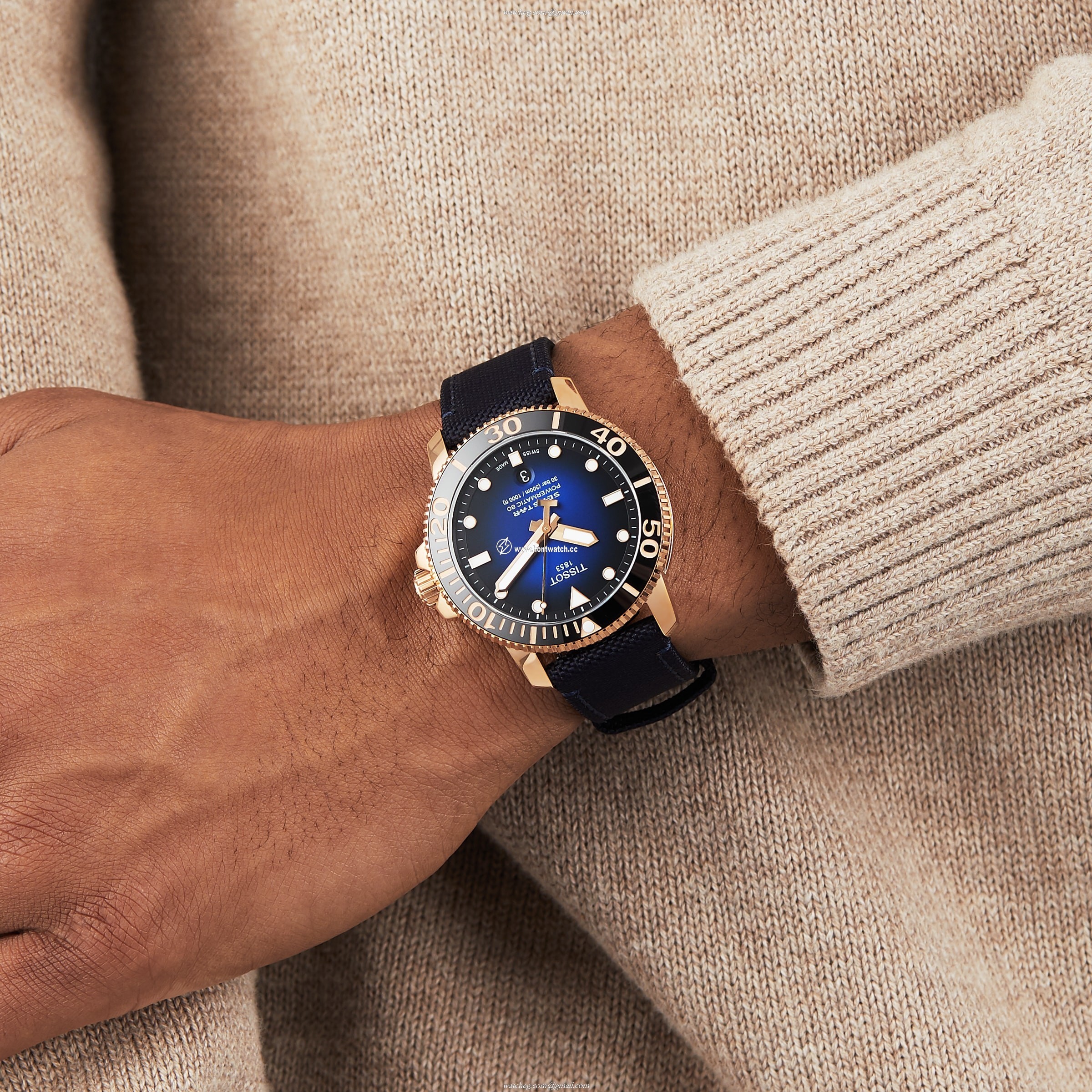 Tissot Seastar Automatic Blue Dial - 43mm Stainless Steel - 300M Water Resistant - Image 2
