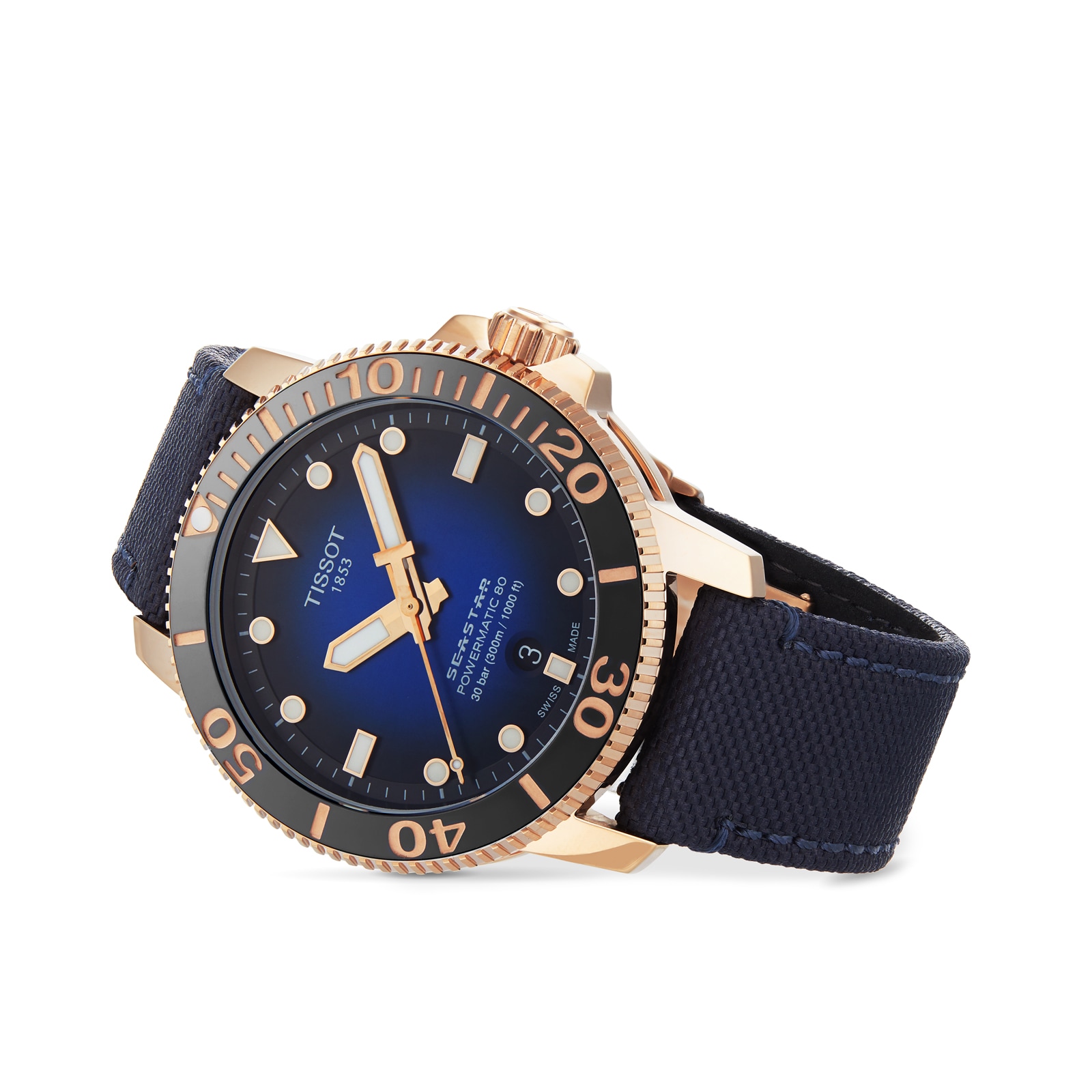 Tissot Seastar Automatic Blue Dial - 43mm Stainless Steel - 300M Water Resistant - Image 3