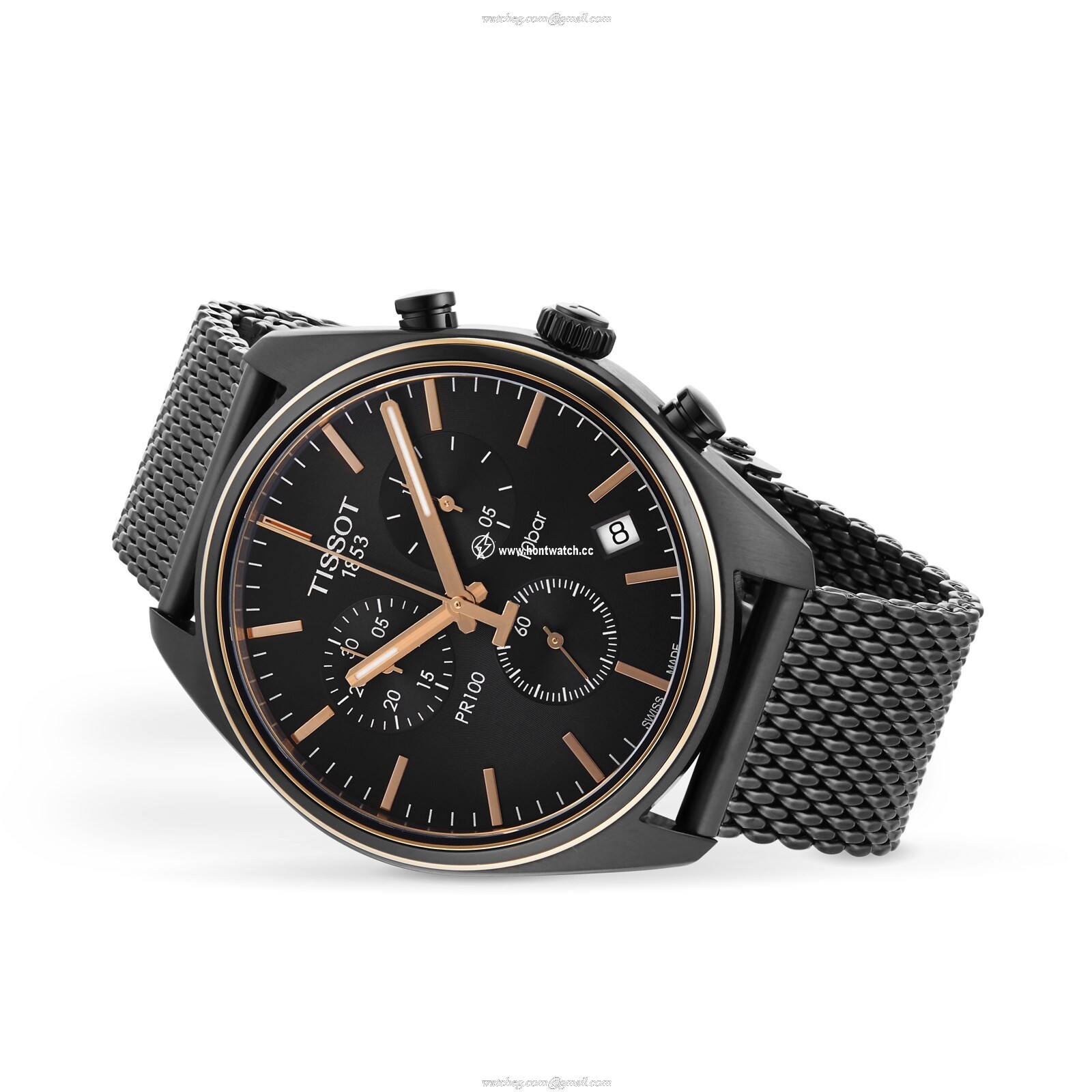 Tissot T-Classic Chronograph - 41mm Black Dial - Stainless Steel Quartz Watch - Image 2